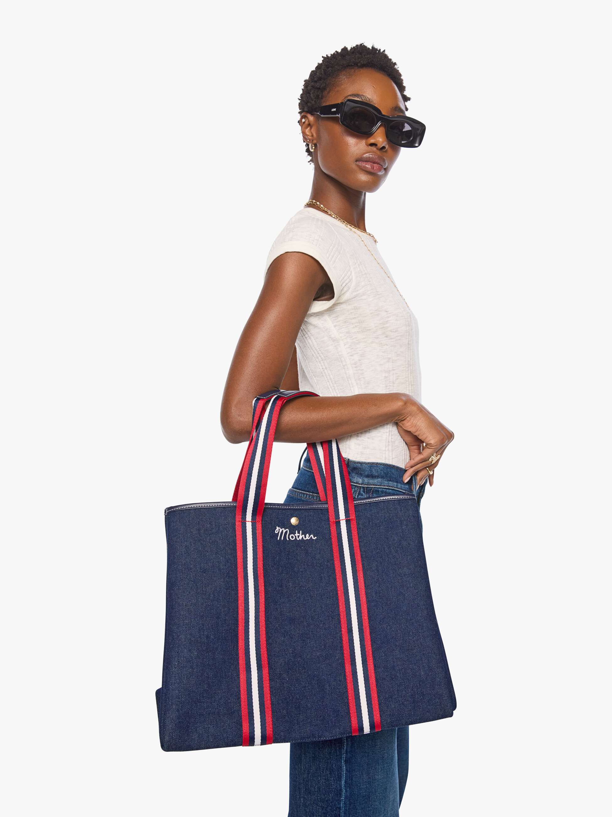 Mother Everywhere Tote Tasche Big Sur Blue Baumwolle