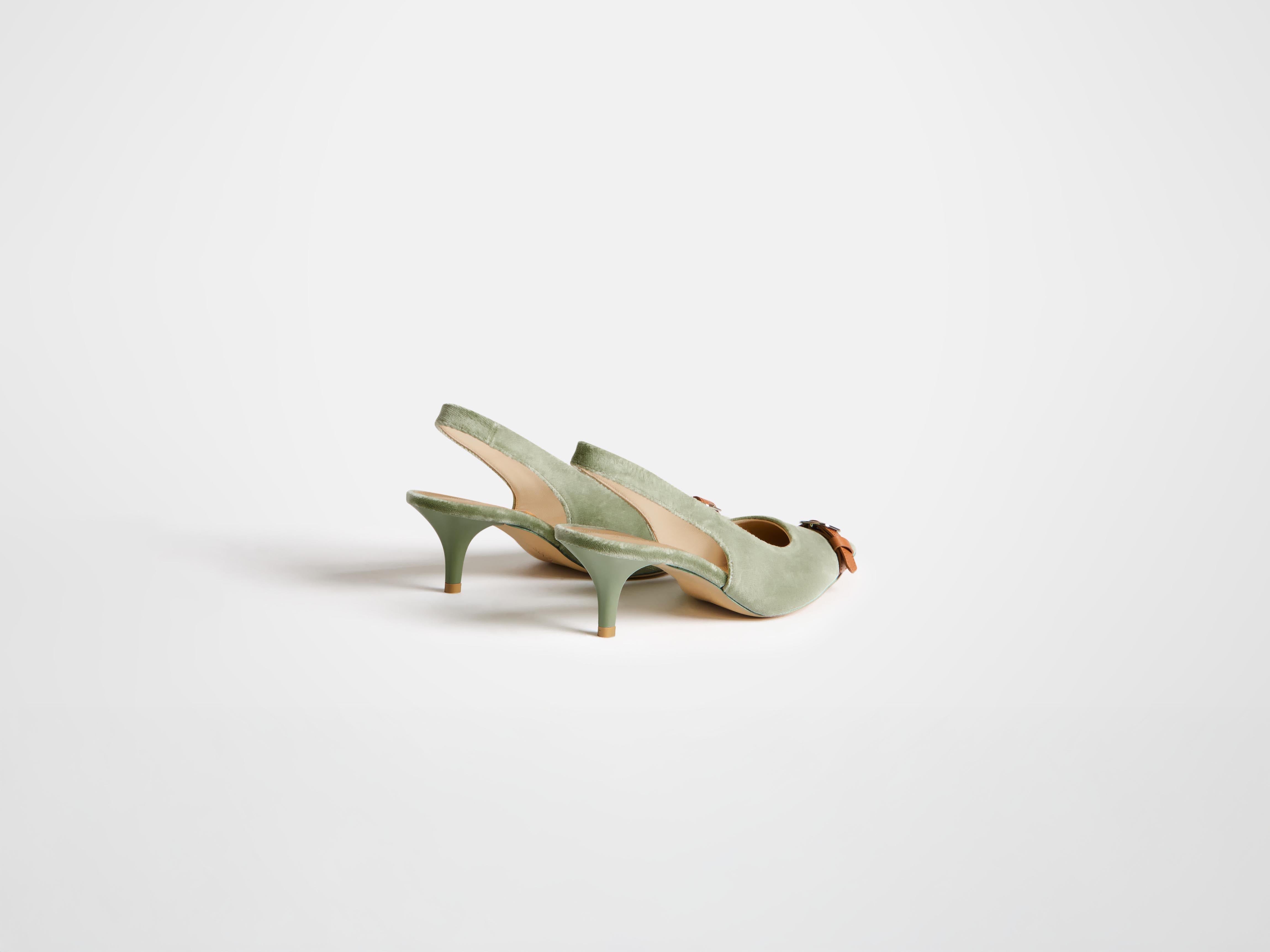 J.W.Anderson Sling-Back Pumps Artichoke Samt Gr. 38