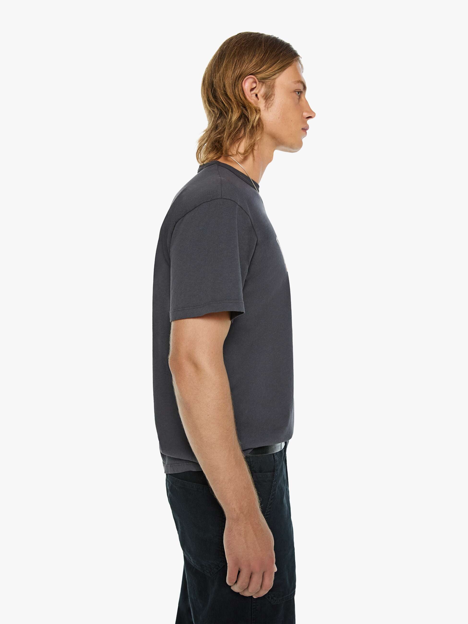 MOTHER The Lowdown T-Shirt Tiger Schwarz