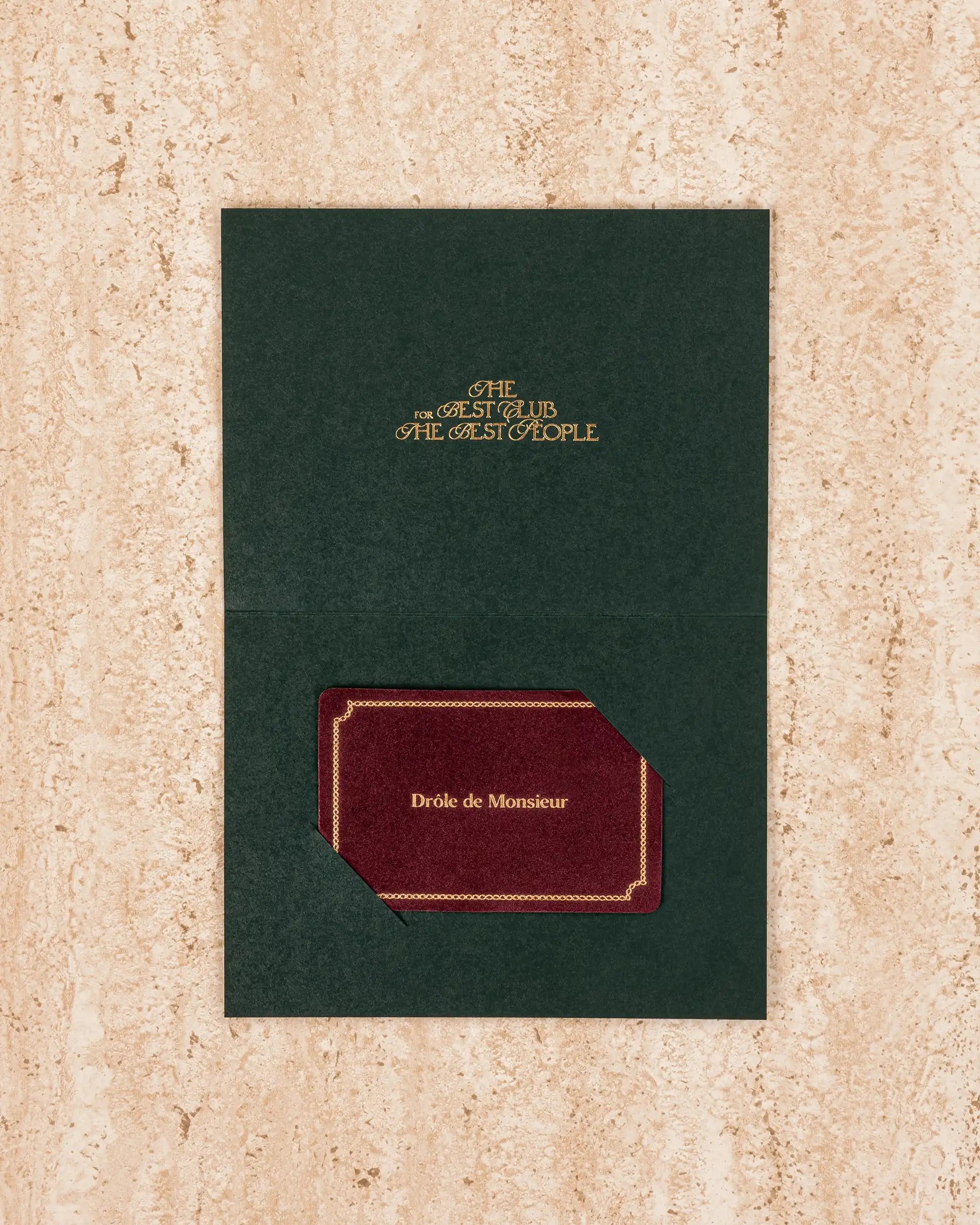 Drôle De Monsieur Gift Card Geschenkkarte 50 € Gutschein