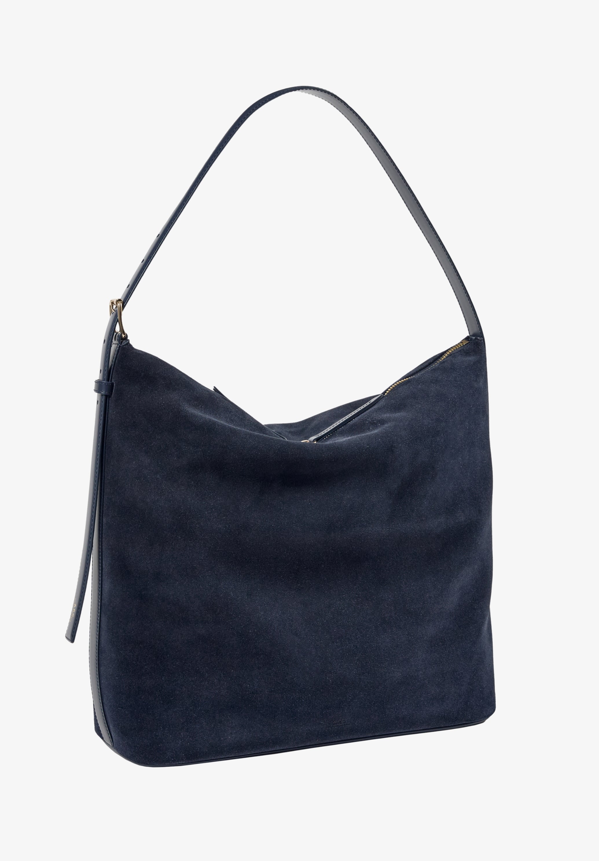 A.P.C. Vera Maxi Tasche Wildleder Blau 40cm