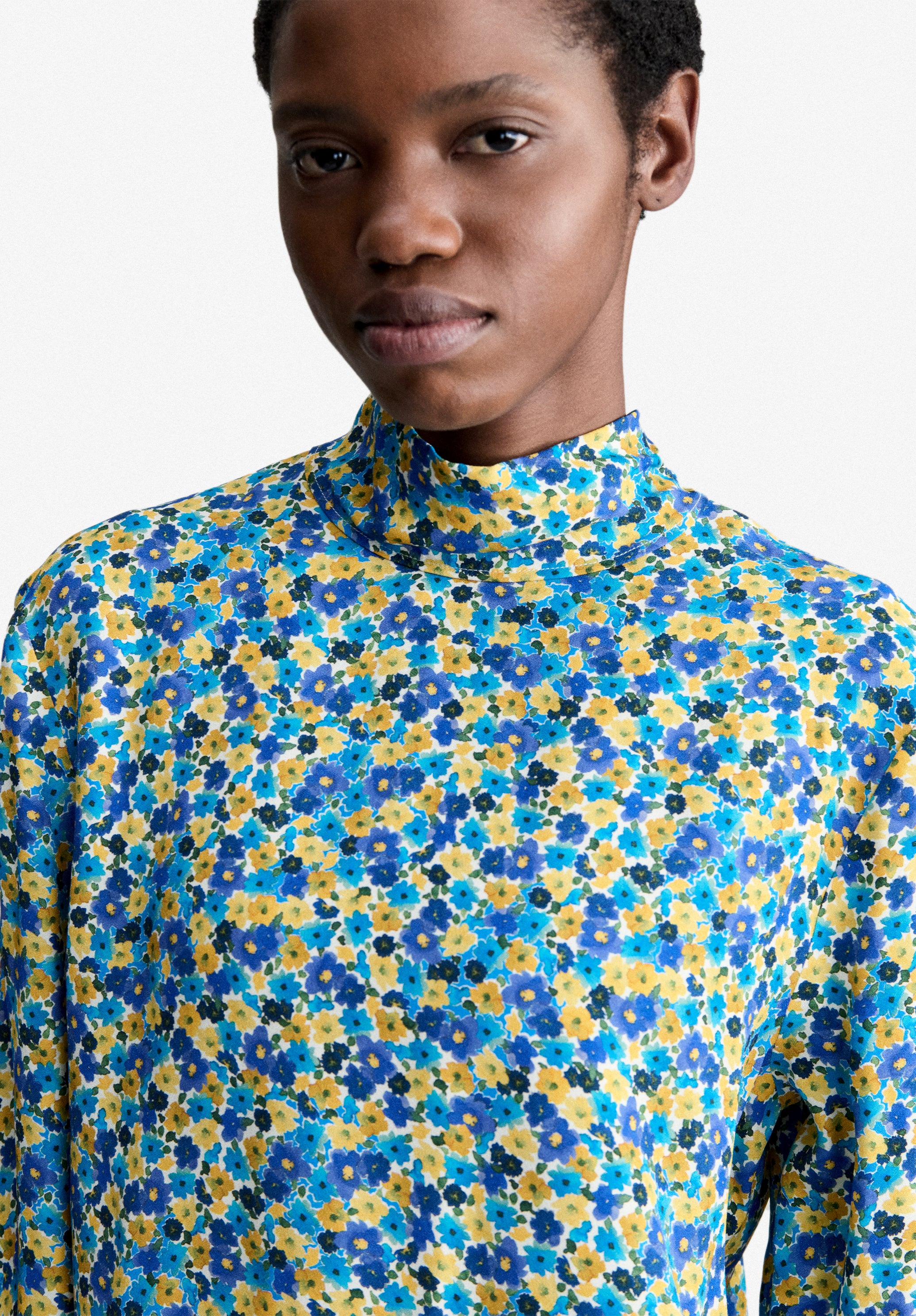 A.P.C. Blumen Bluse Damen Fließend Mehrfarbig