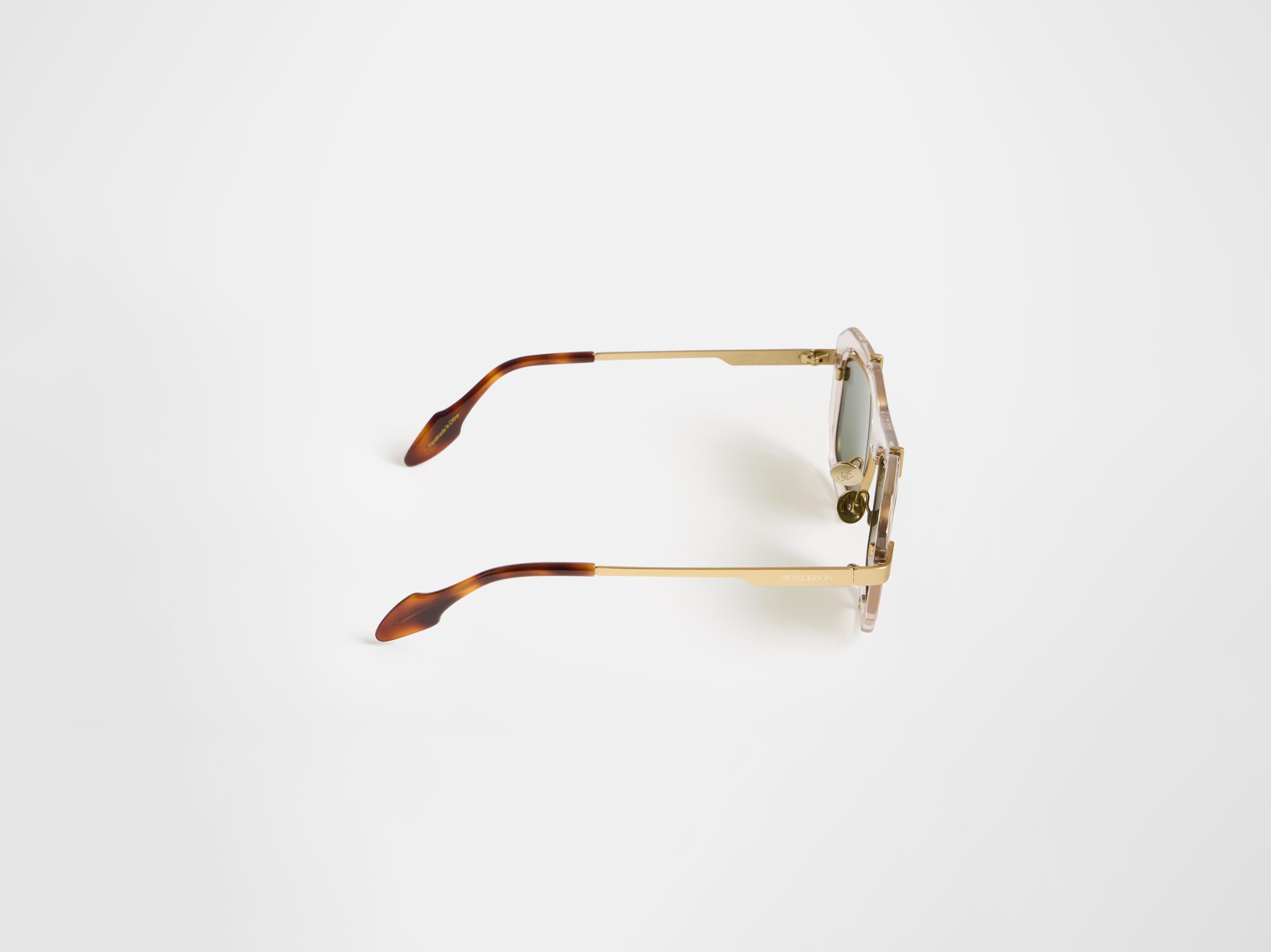 J.W.Anderson JWA03 Geometric Sonnenbrille Clear Unisex