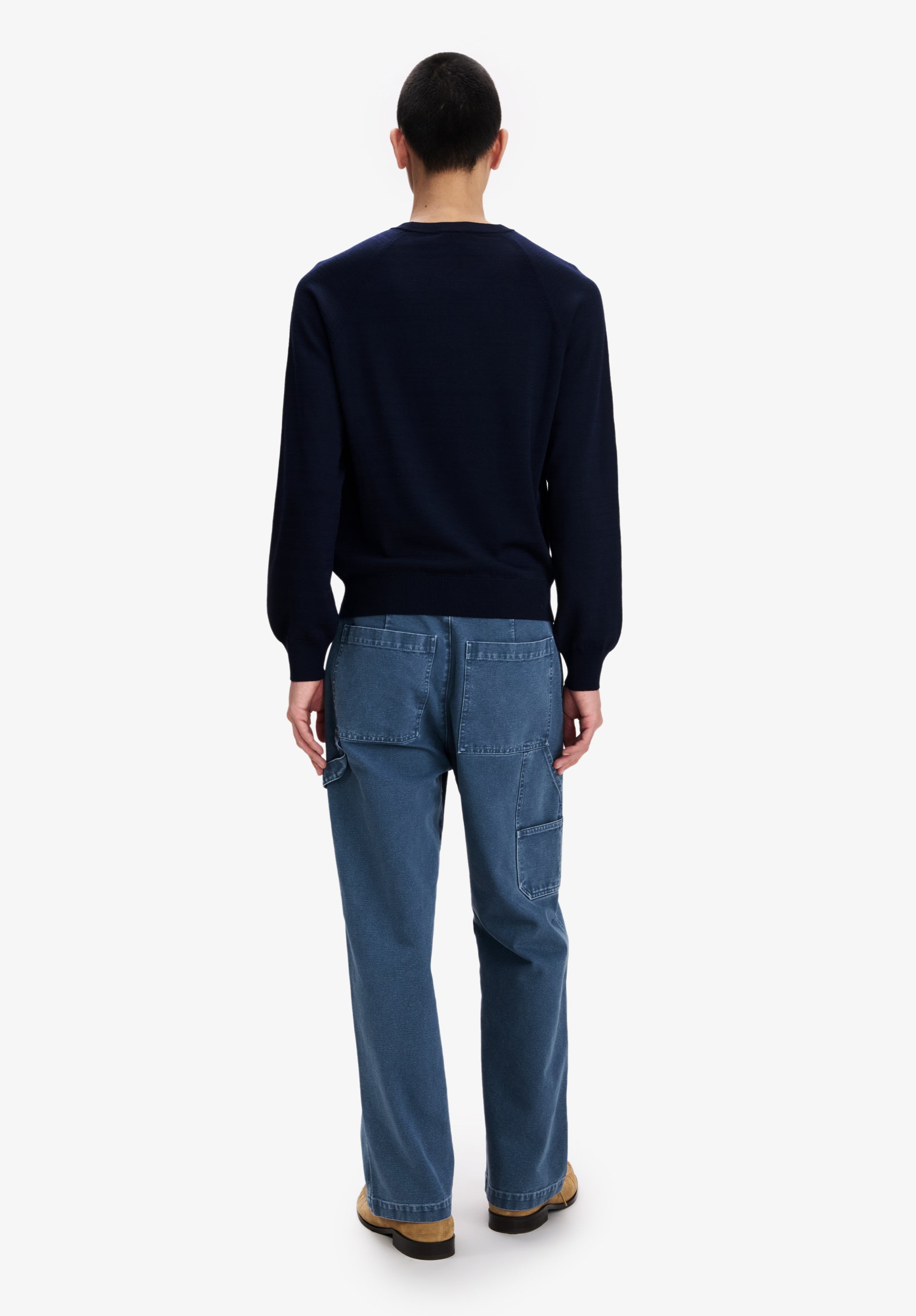A.P.C. Carpenter-Hose Blau Canvas Gr. 48