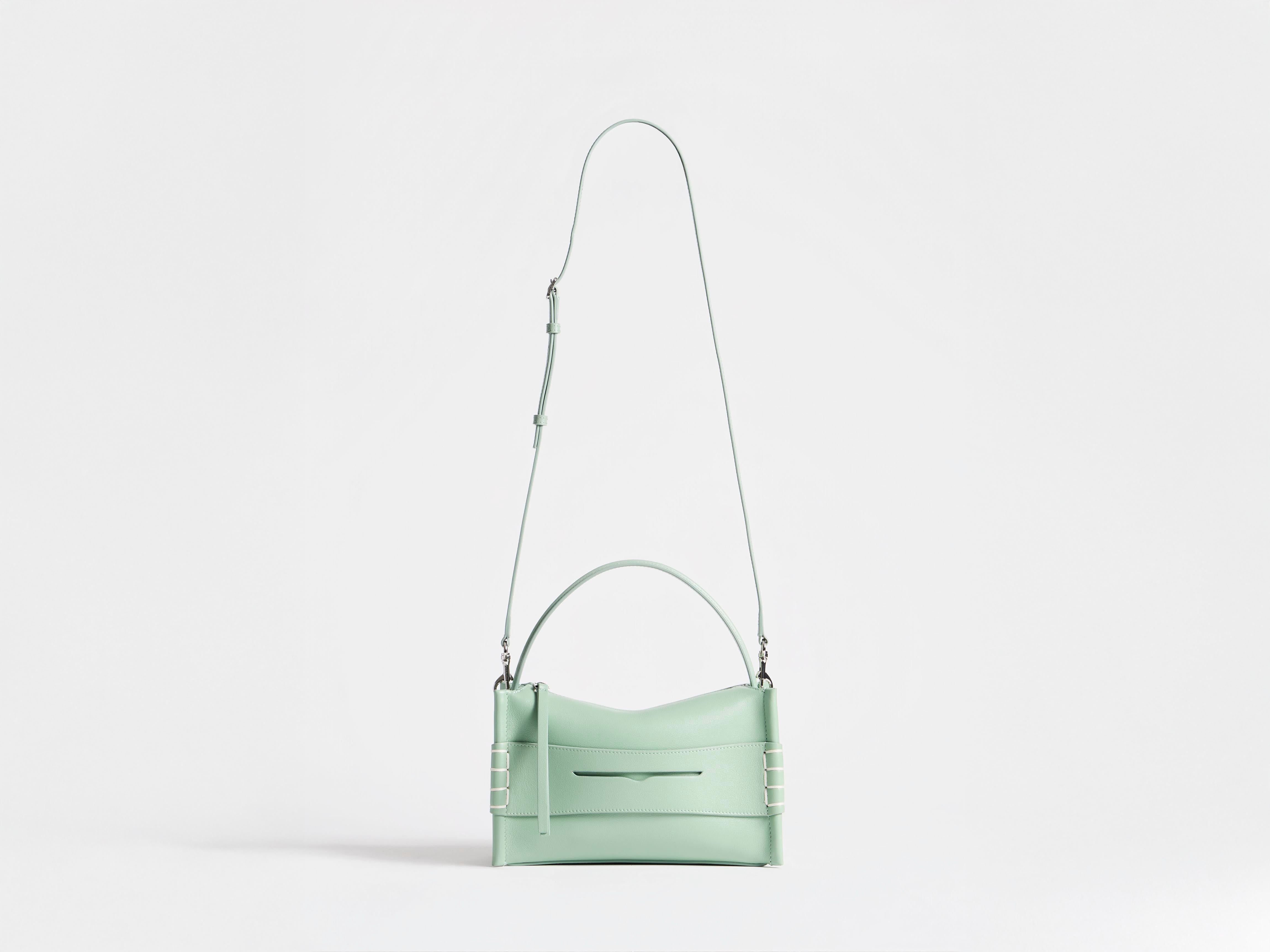 J.W.Anderson Small Loafer Bag Tasche Salbei Leder