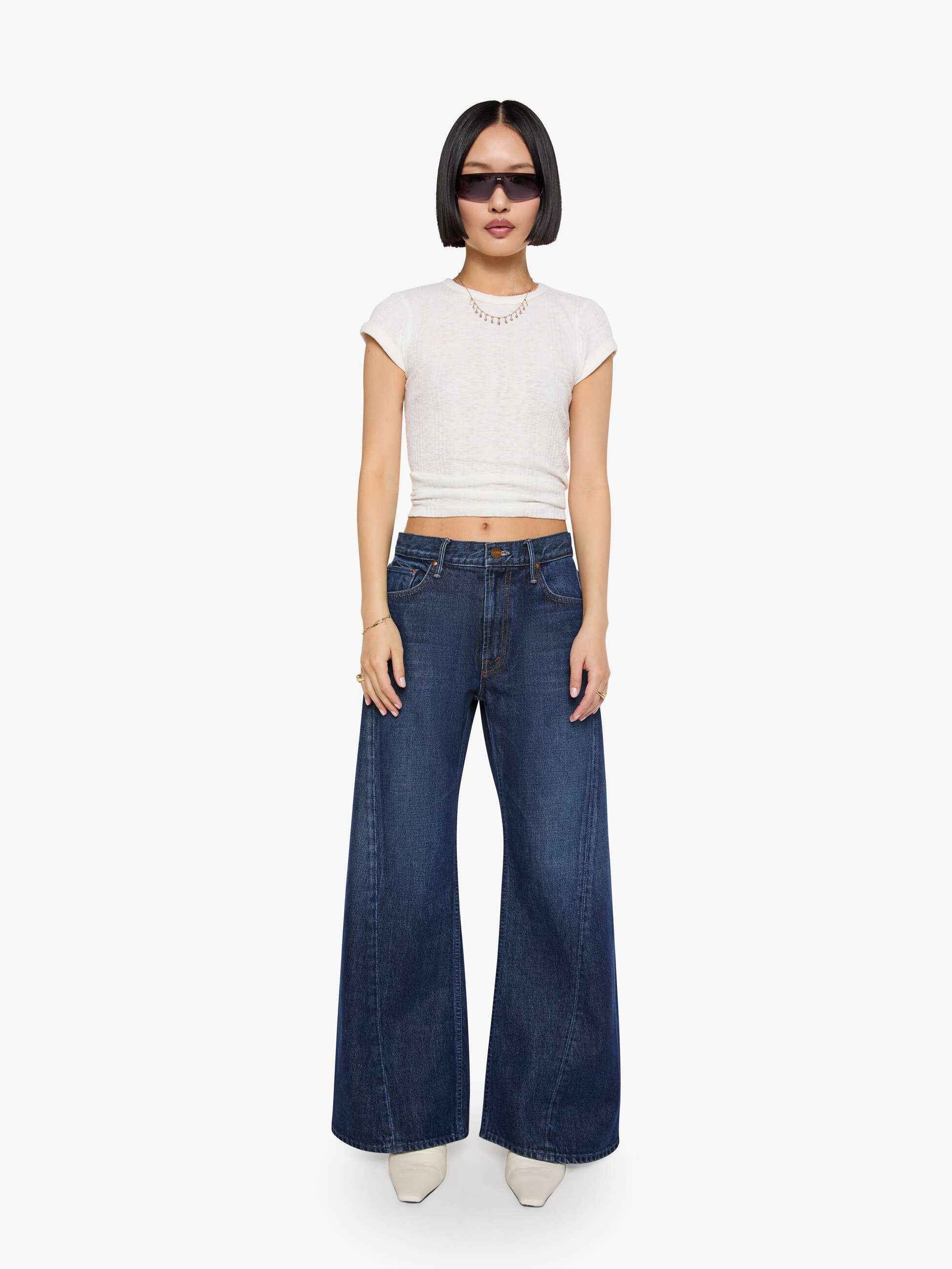 Mother Petites Lil Lemon Twist Jeans Fresh Squeezed