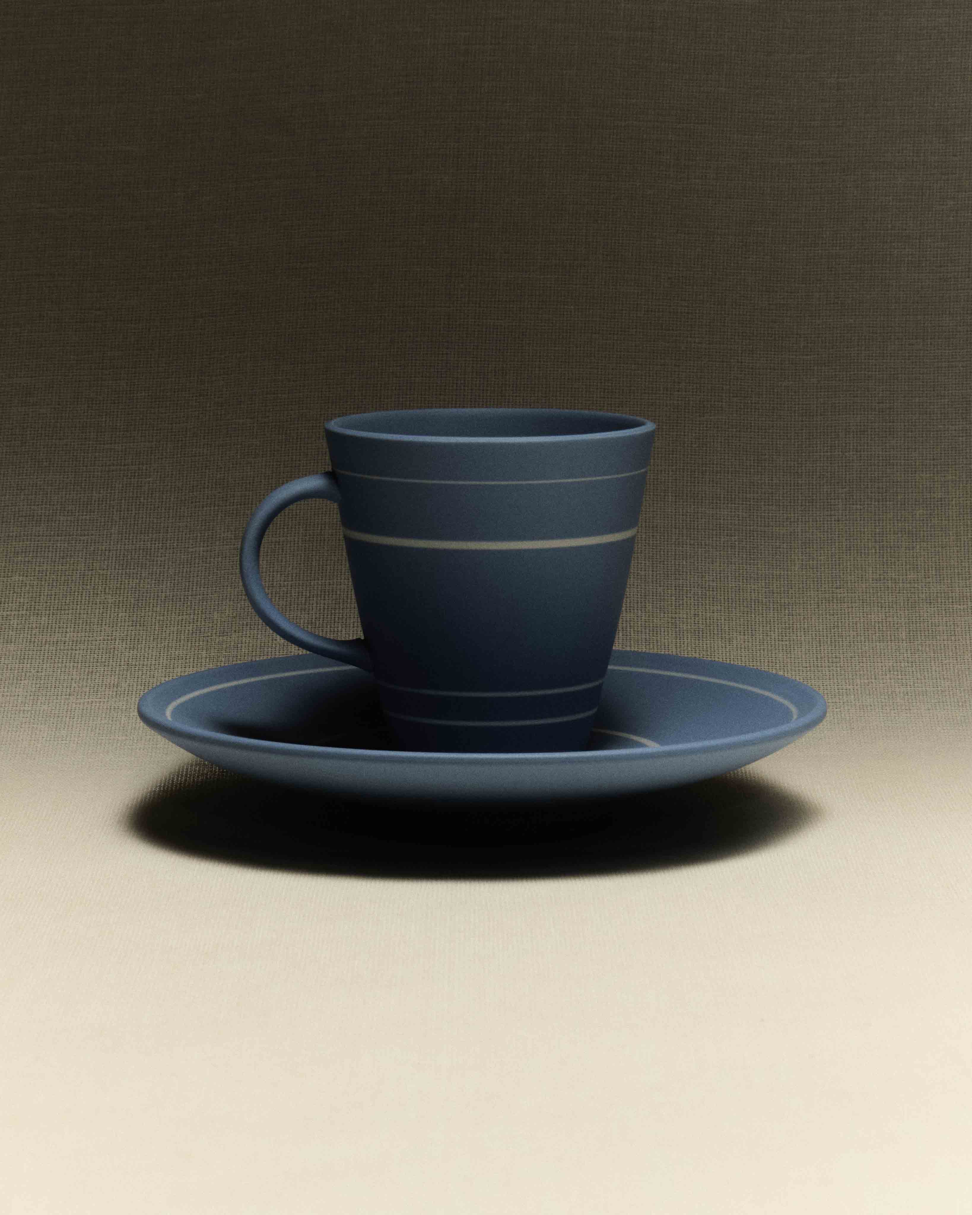 J.W.Anderson Tableware Kaffeetasse Untertasse Hellblau Wedgwood