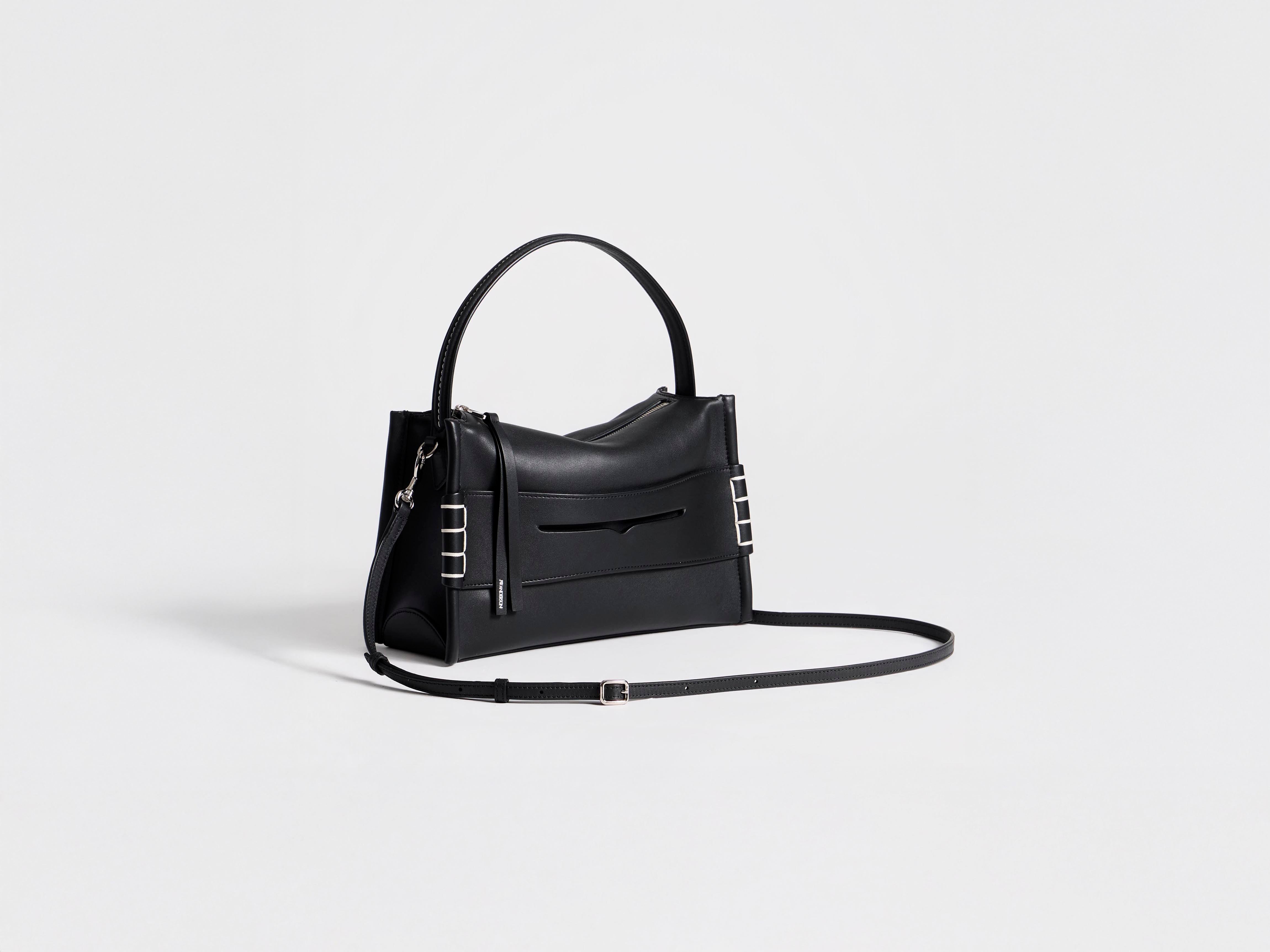 J.W. Anderson Loafer Tasche schwarz Leder Henkeltasche
