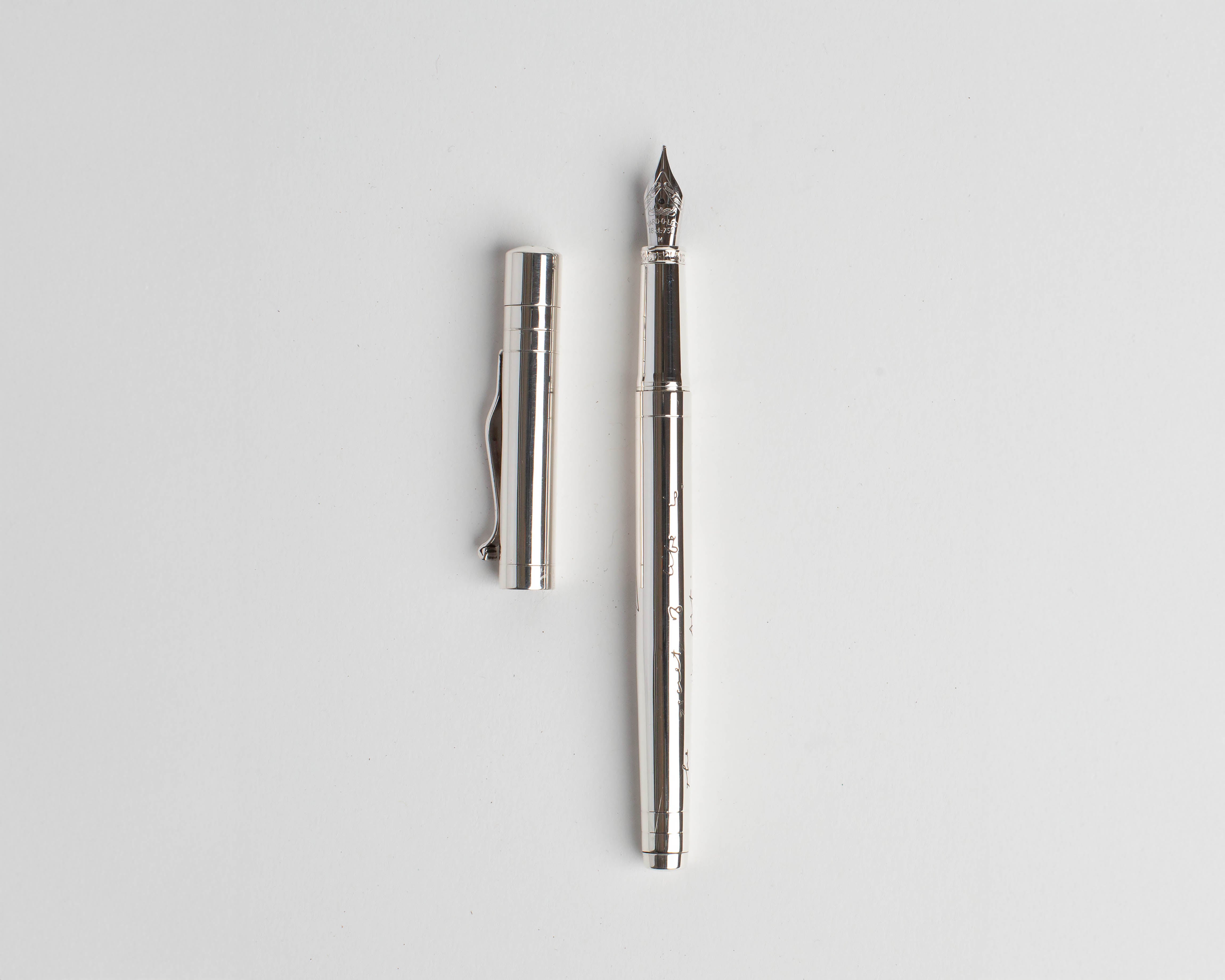 J.W.Anderson Füller Sterling Silber Goldfeder Gravur