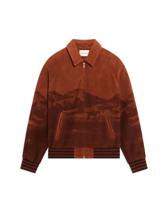 Drôle De Monsieur Landscape Bomberjacke braun Leder