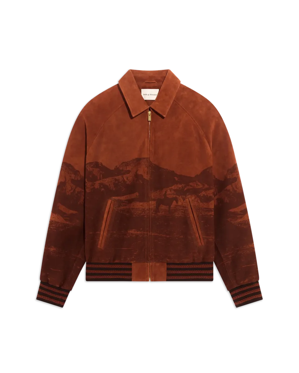 Drôle De Monsieur Landscape Bomberjacke braun Leder