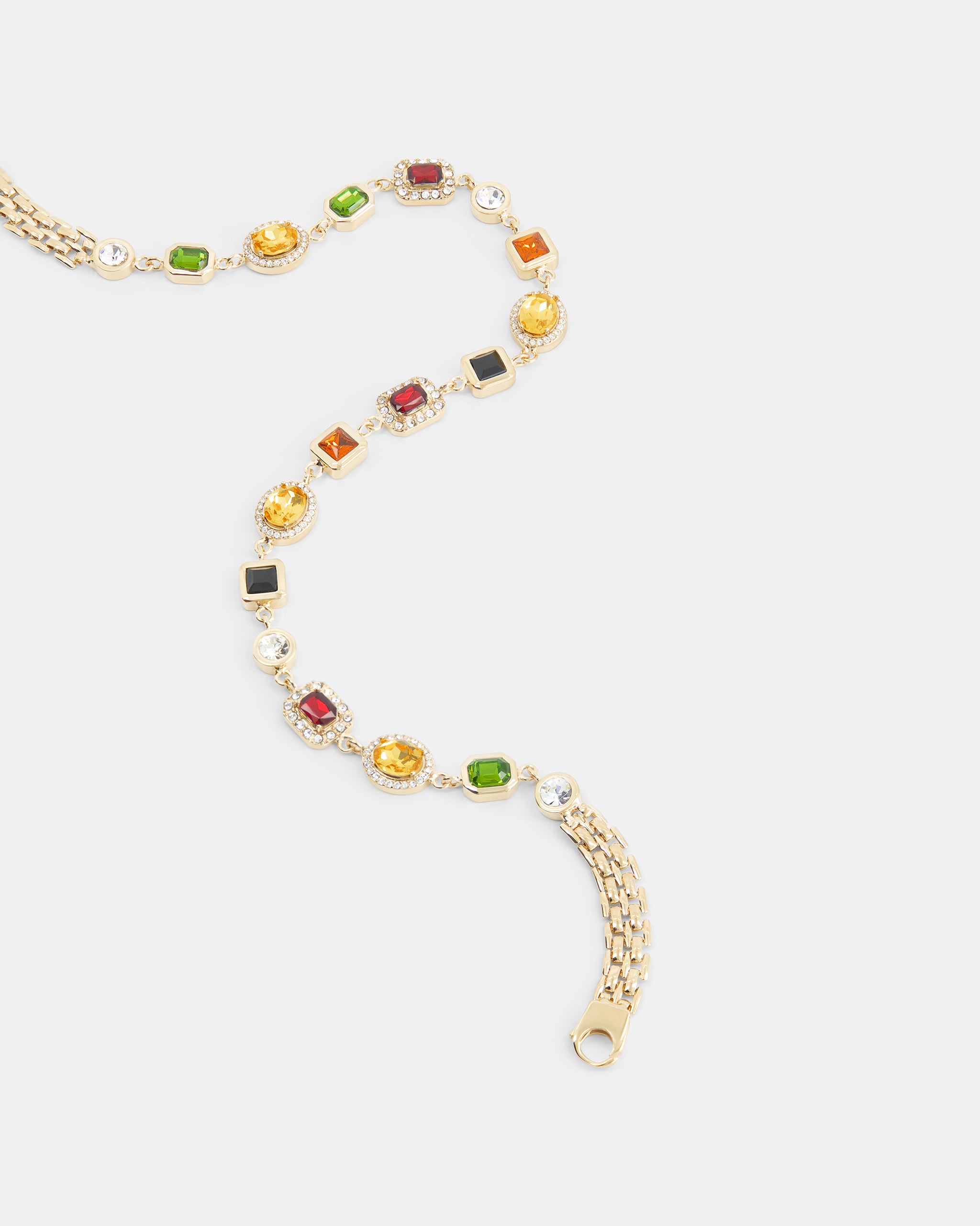 Nodaleto Gemma Choker Chain Halskette Messing Bunt