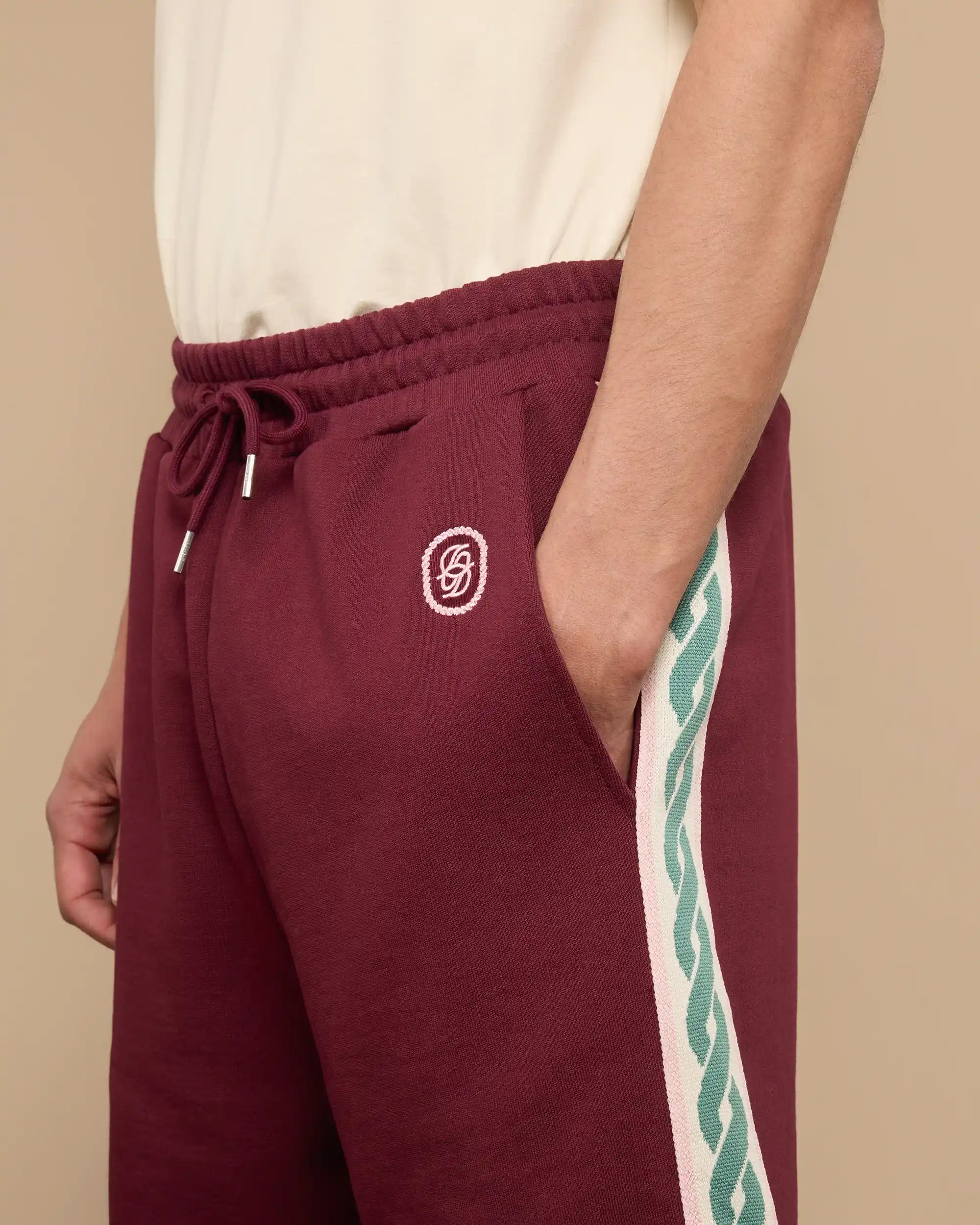 Drôle De Monsieur Le Short Survêtement Shorts Wine Baumwolle