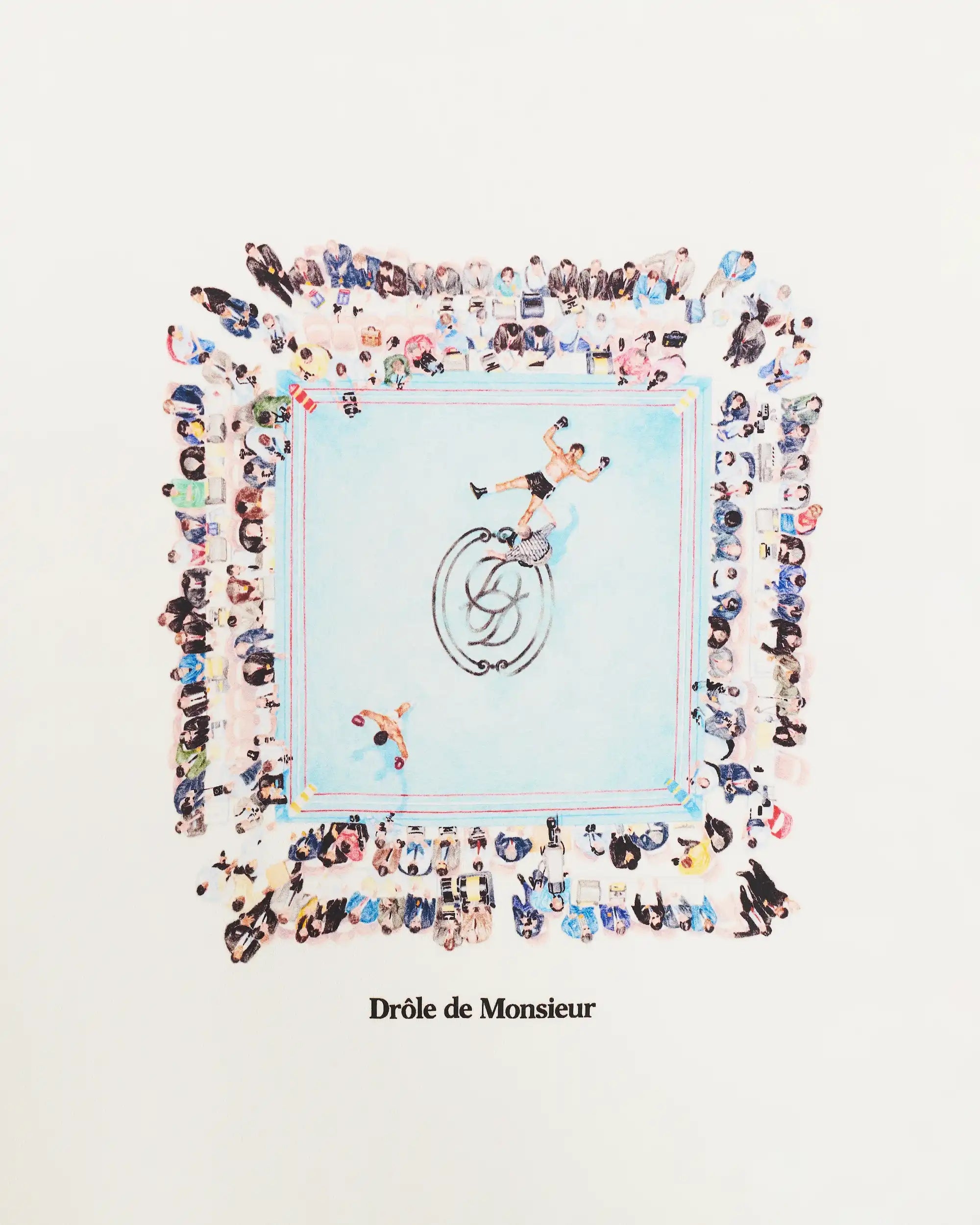 Drôle De Monsieur Boxer Ring Sweatshirt Pullover Off White