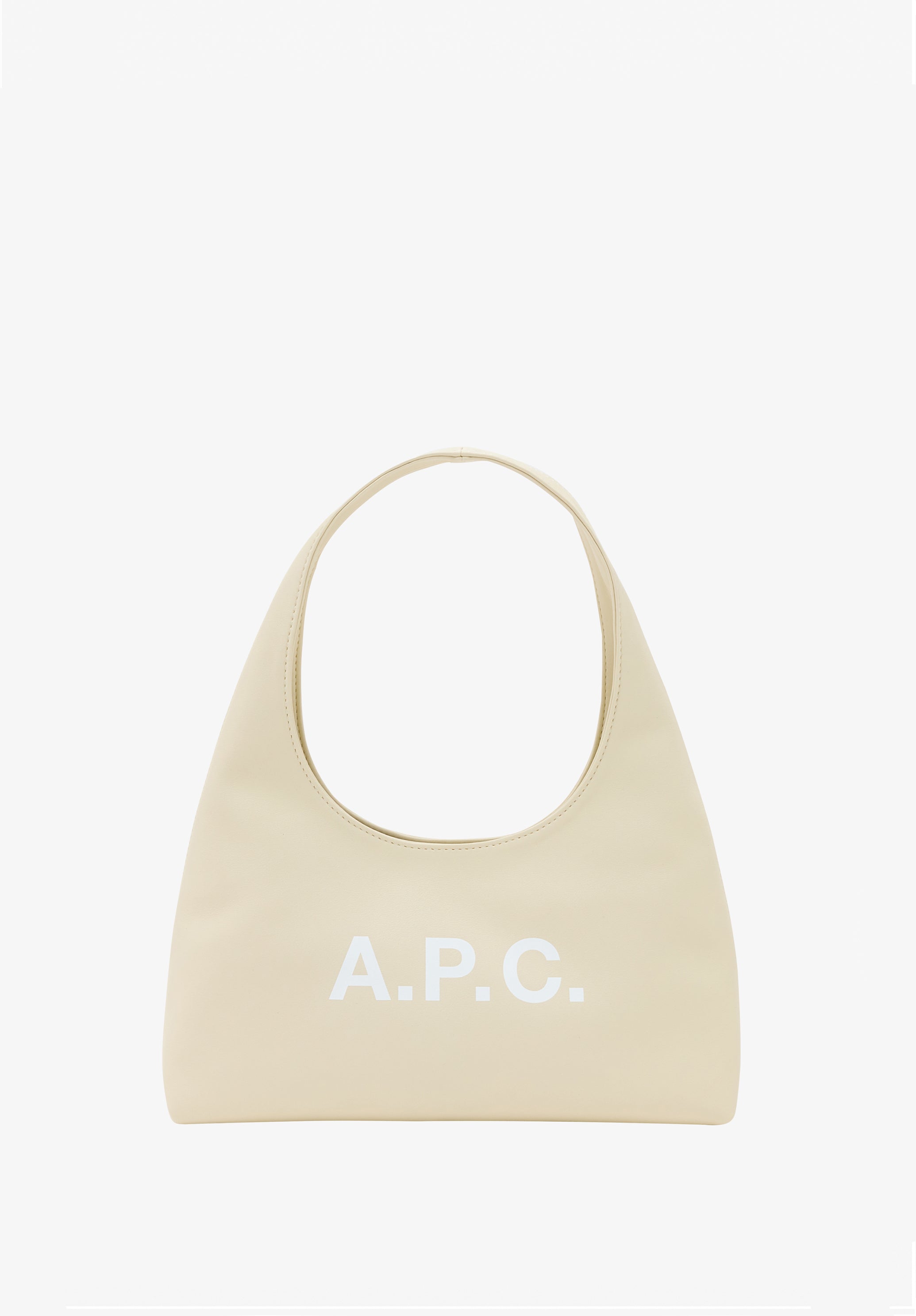 A.P.C. Ninon Baby Shoulder Tasche Weiss Lederoptik