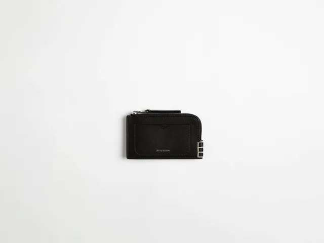 J.W.Anderson Wallets Loafer Zip Geldbörse schwarz Leder