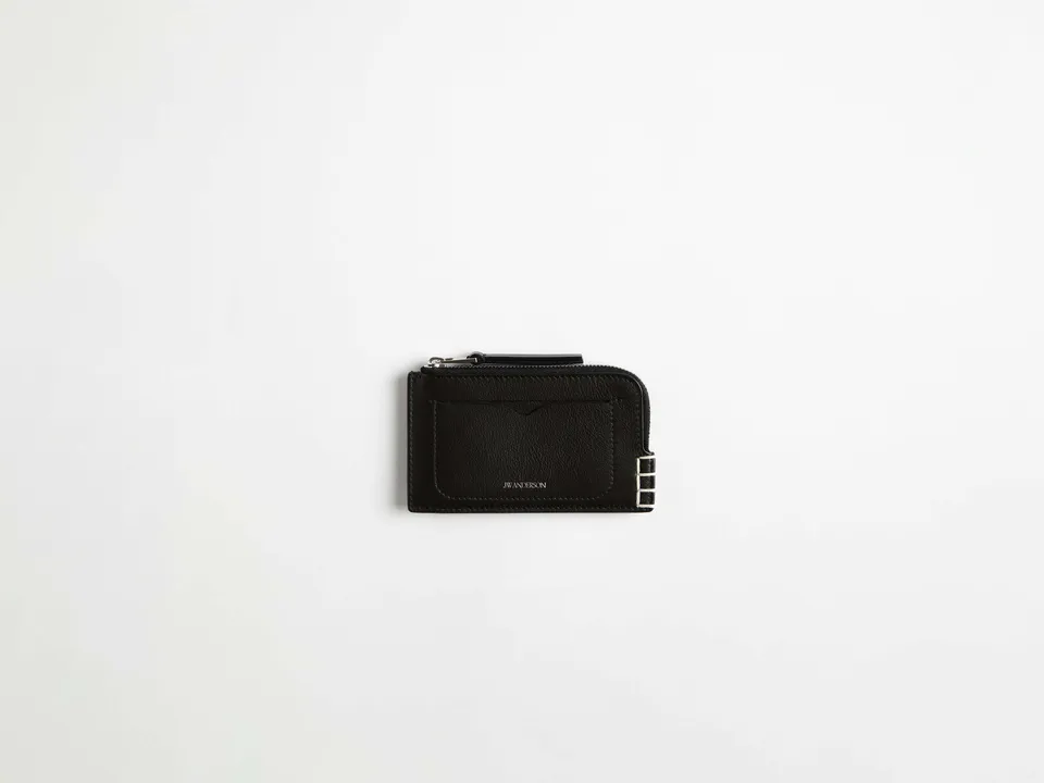 J.W.Anderson Wallets Loafer Zip Geldbörse schwarz Leder
