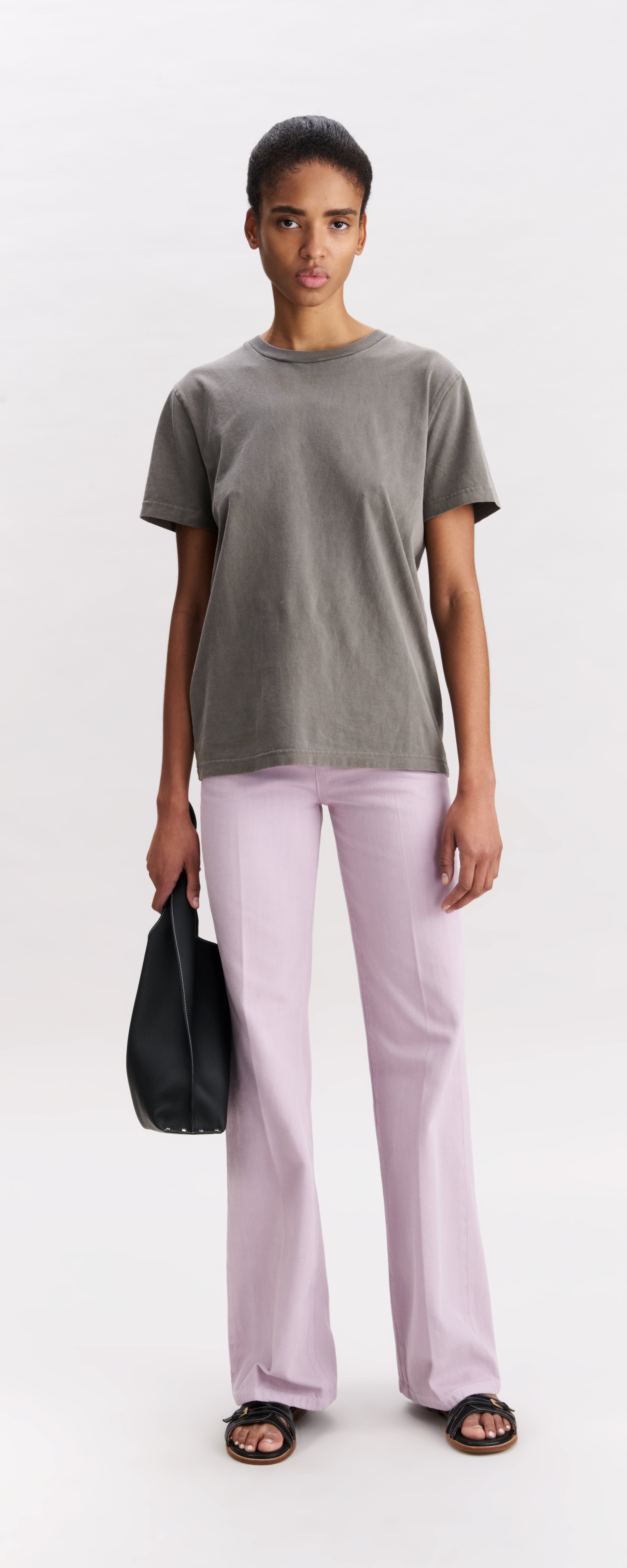 A.P.C. T-Shirts Polos Herbst 29 T-Shirt grau Bio-Baumwolle