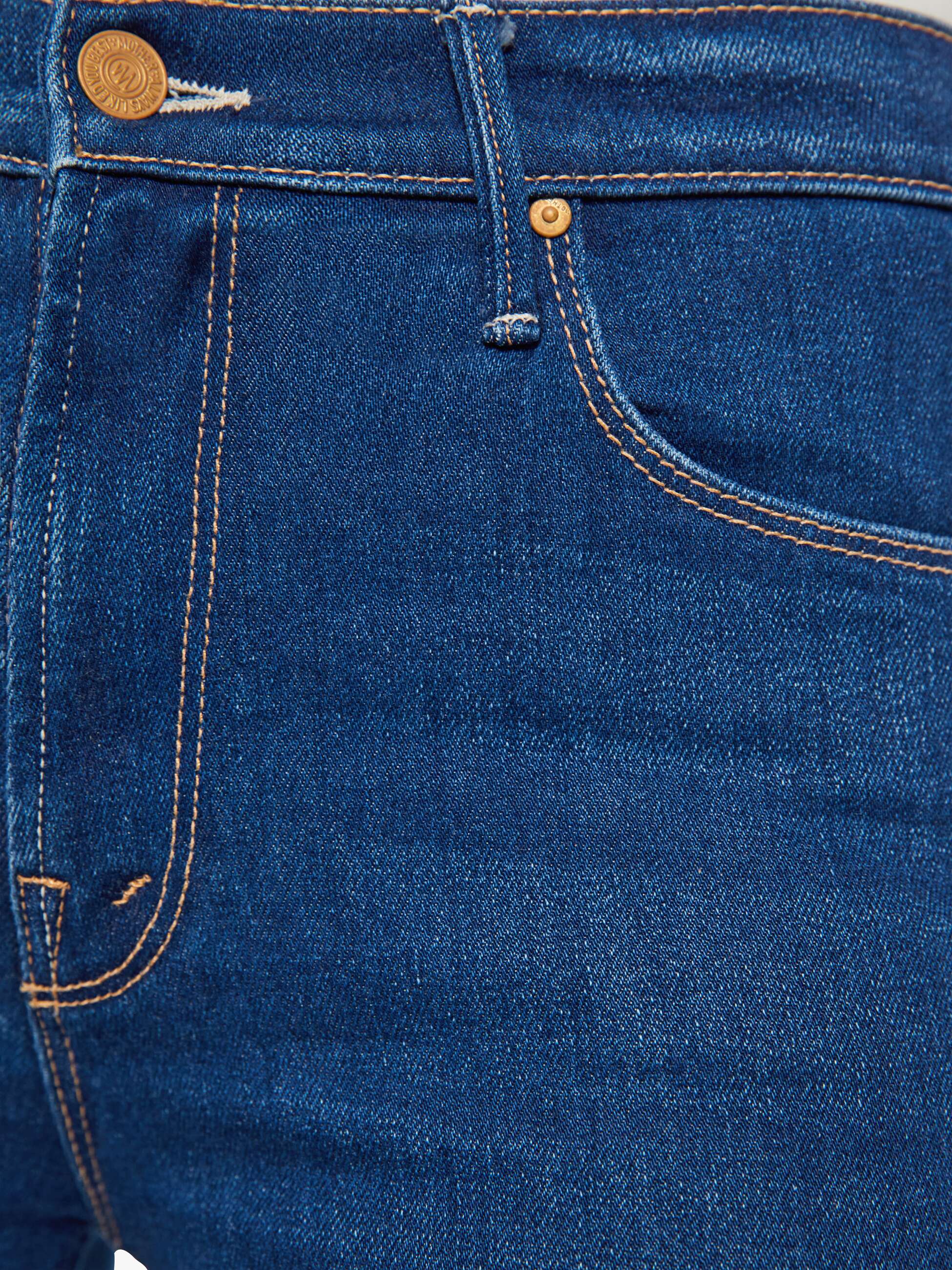Mother The Runaway Pinkies Up Flare Jeans Dunkelblau Mid-Rise