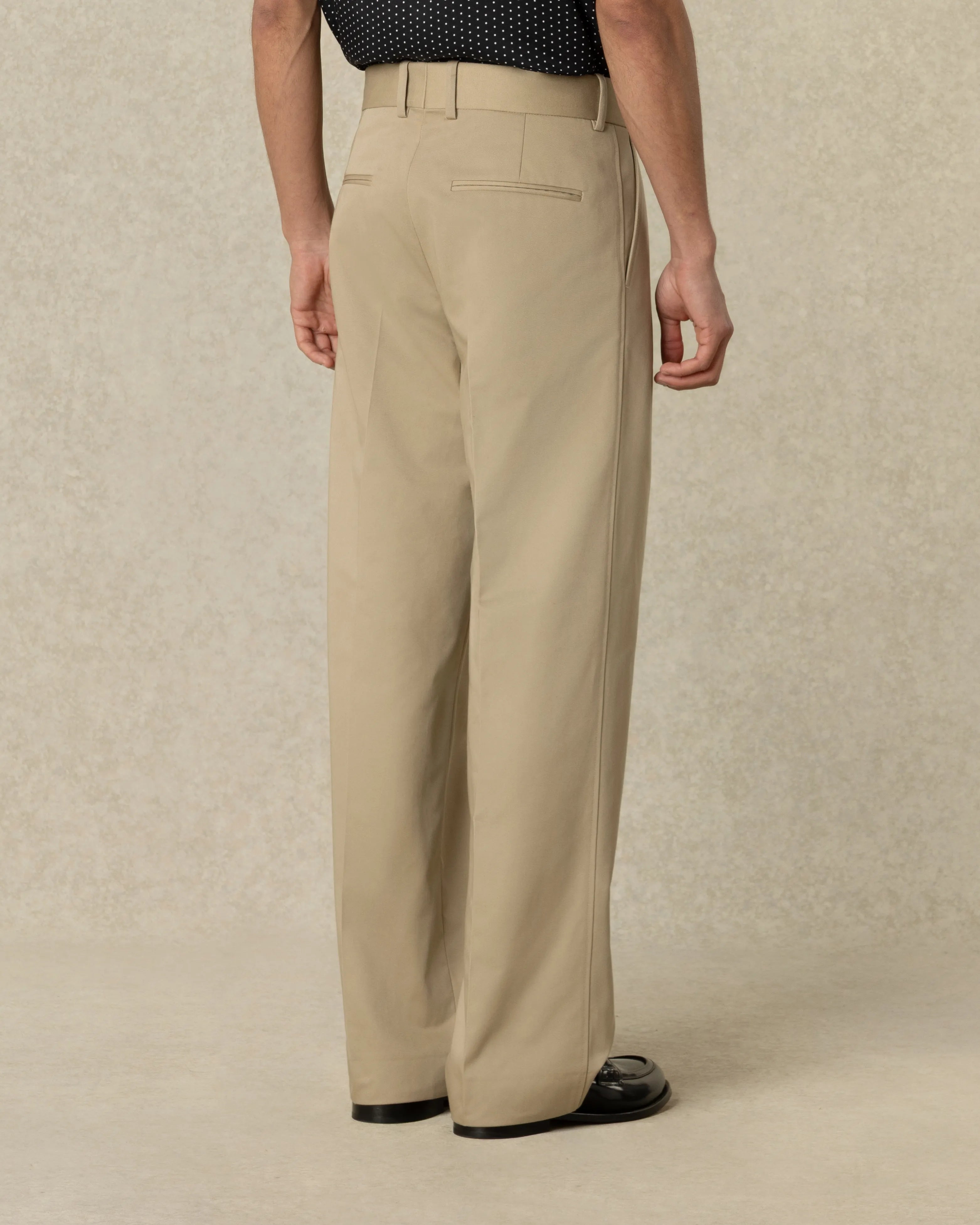 Drôle De Monsieur Gabardine Golfer Pants Hose Beige 65 Poly