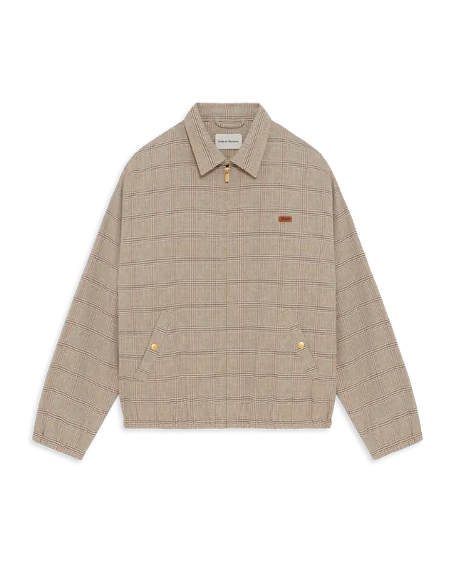 Drôle De Monsieur Blouson à Carreaux Jacke beige Karo