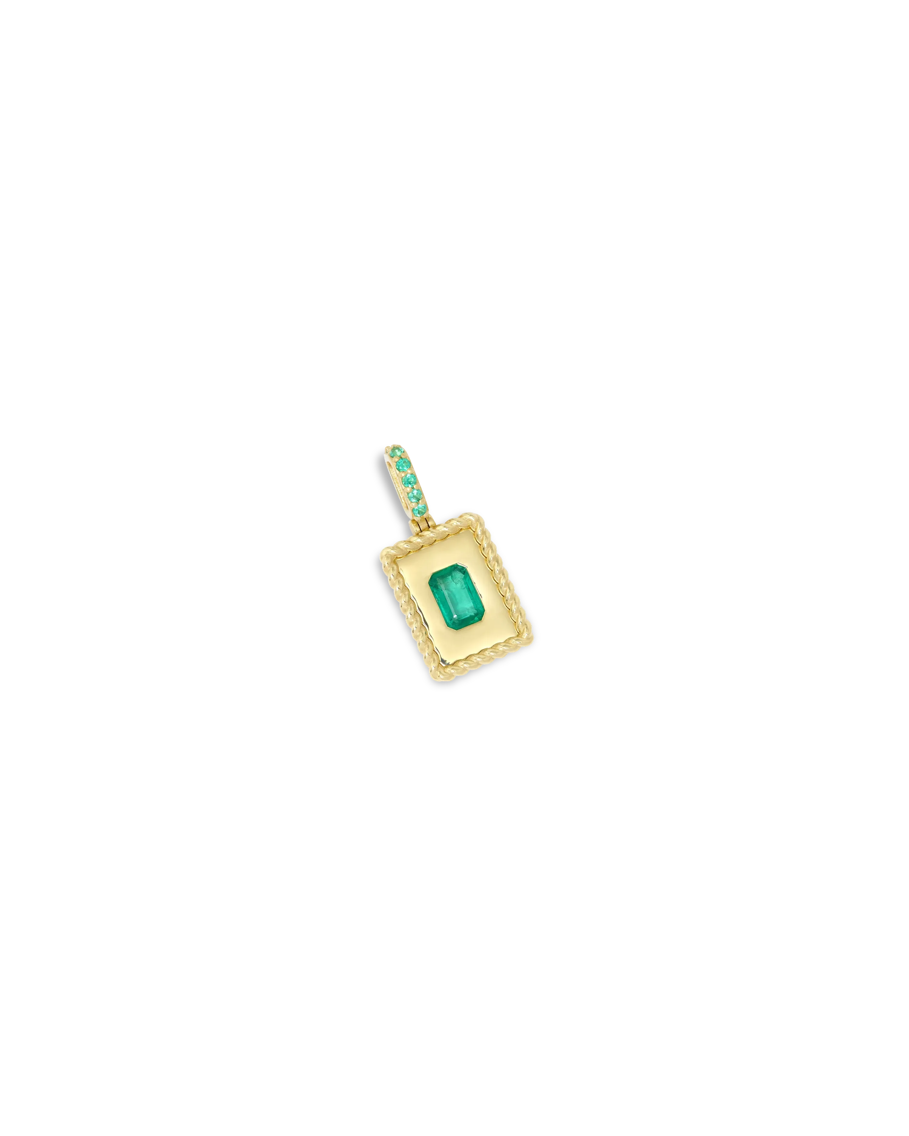 Drôle De Monsieur Pendentif Emeraude Anhänger Gold Smaragd