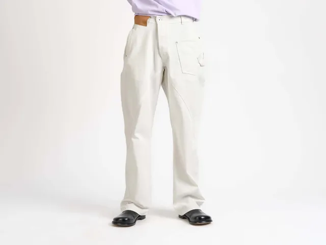 J.W.Anderson Twisted Workwear Jeans Herren off white Denim