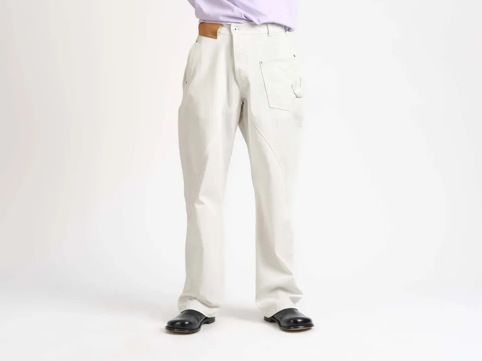 J.W.Anderson Twisted Workwear Jeans Herren off white Denim