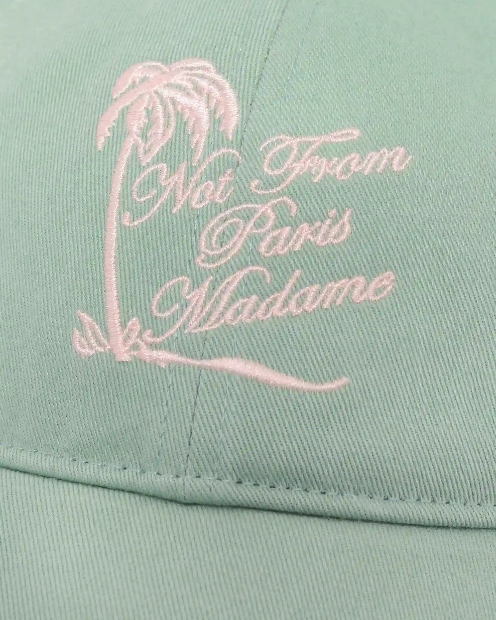 Drôle De Monsieur Slogan Palmiers Cap Wassergreen Baumwolle