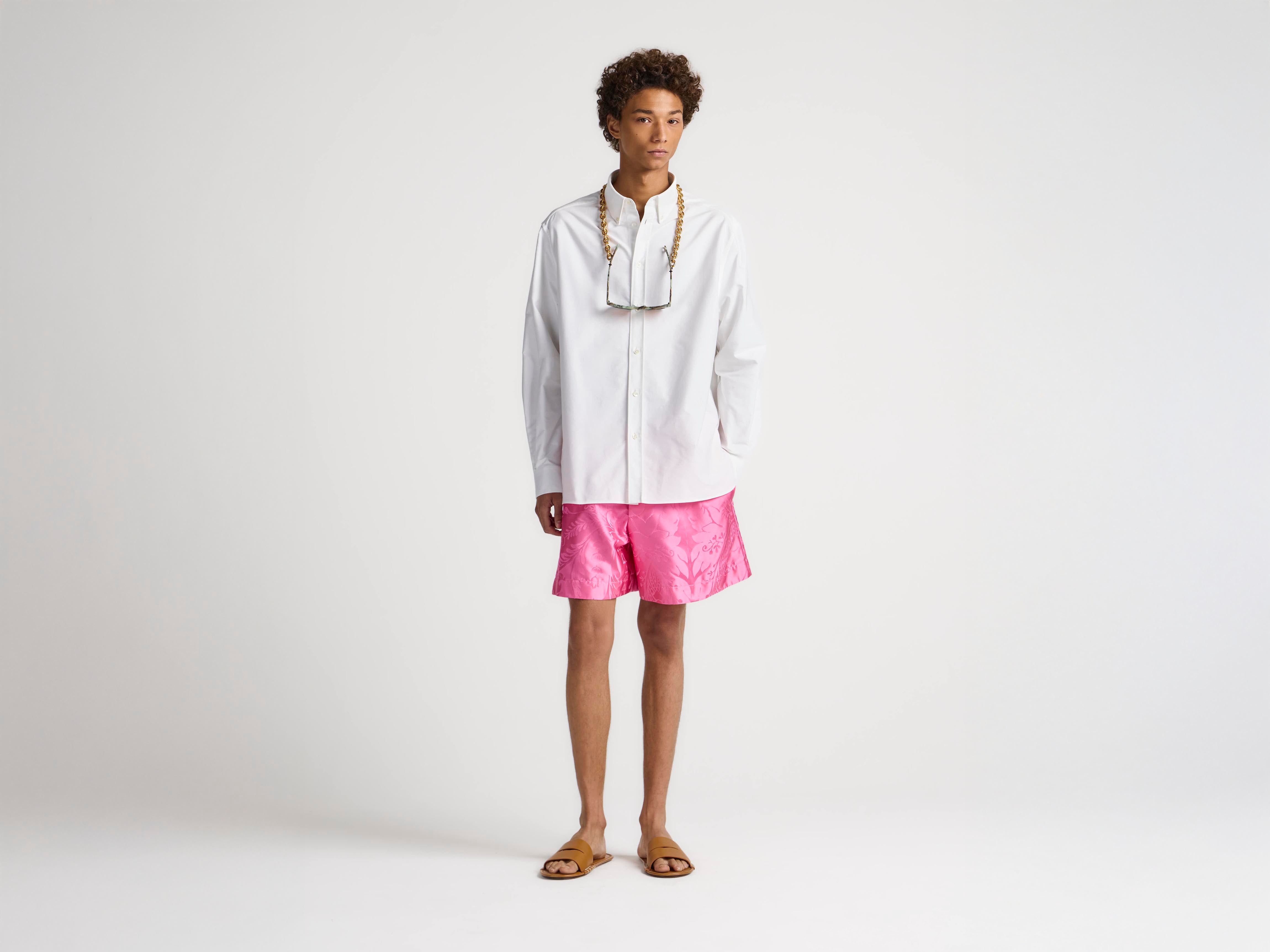 J.W.Anderson Damask Woven Shorts Shorts Seide Camellia