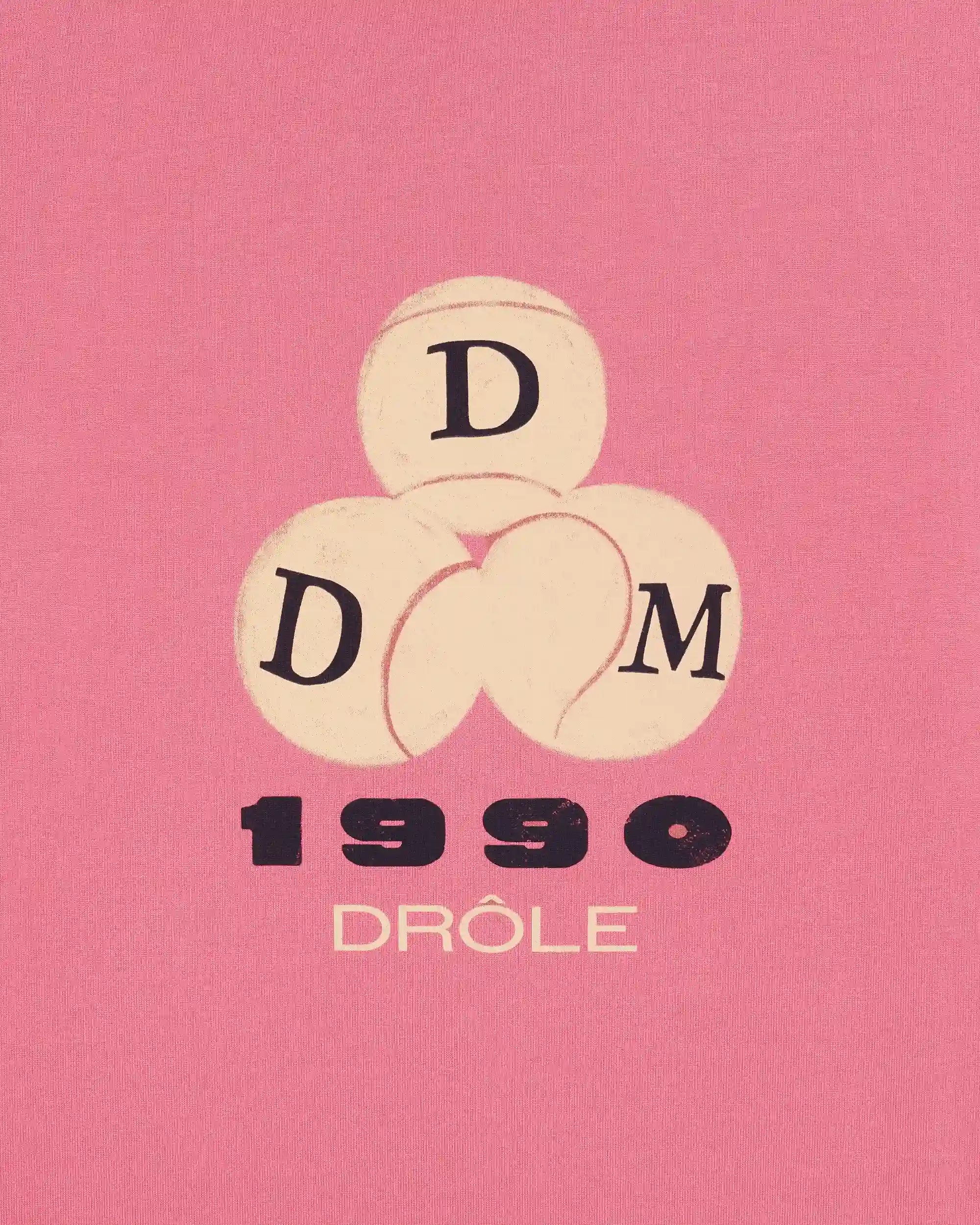 Drôle De Monsieur Drôle 1990 T-Shirt Rosa Jersey
