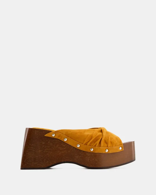 Nodaleto Bulla Mellow Wedge Clogs Sunlight Suede 8cm