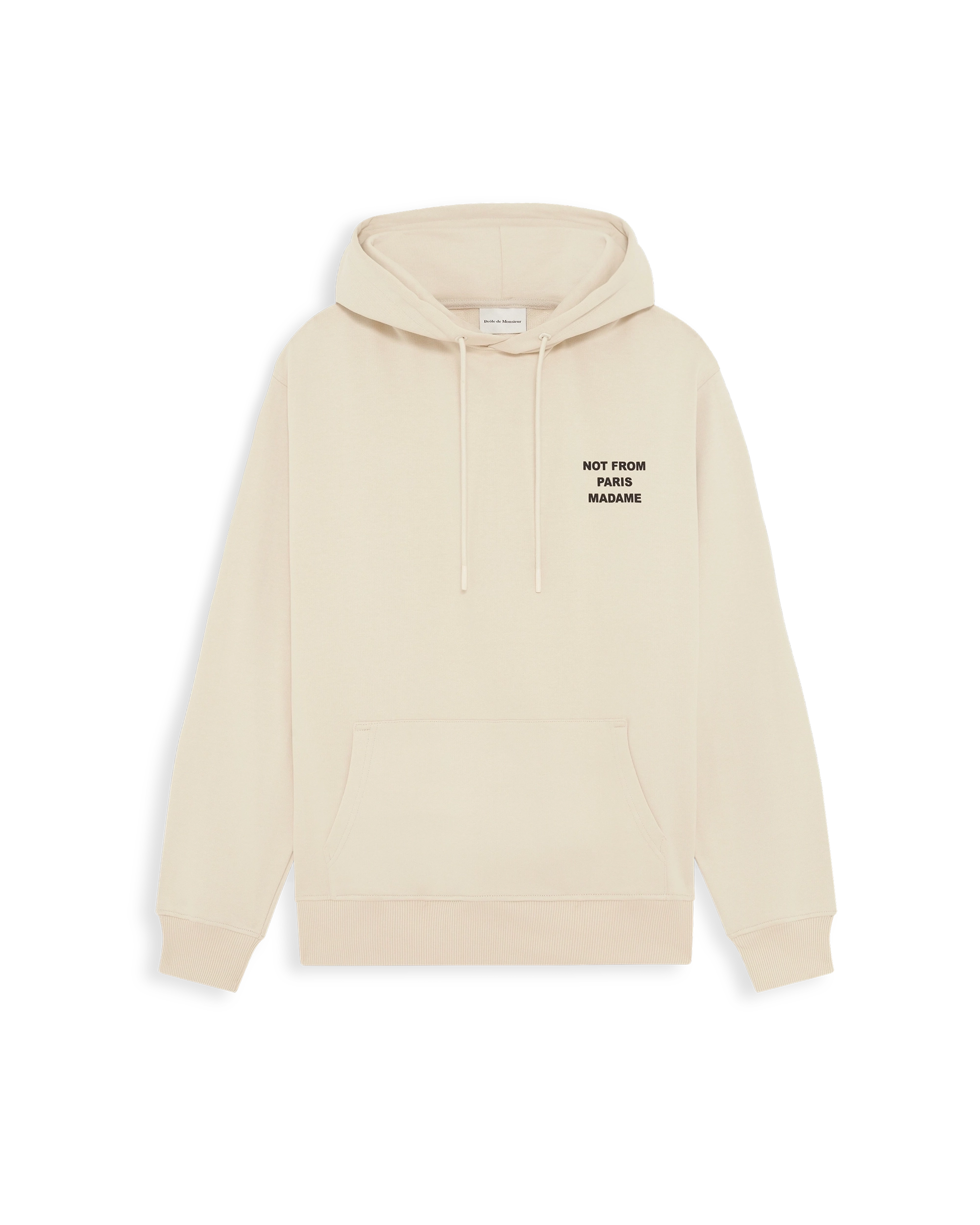 Drôle De Monsieur Le Hoodie Slogan Hoodie beige Baumwolle