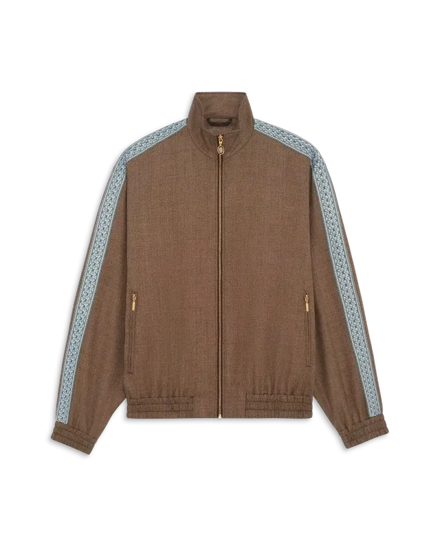 Drôle De Monsieur La Track Jacket Chevron Trackjacke Off-White Wolle