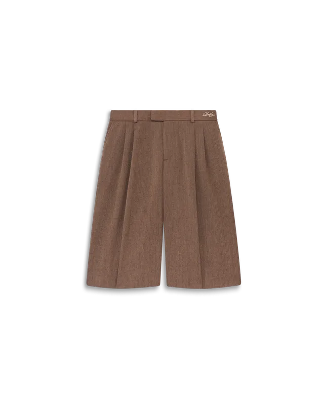 Drôle De Monsieur Short Tailleur Shorts Braun Wolle