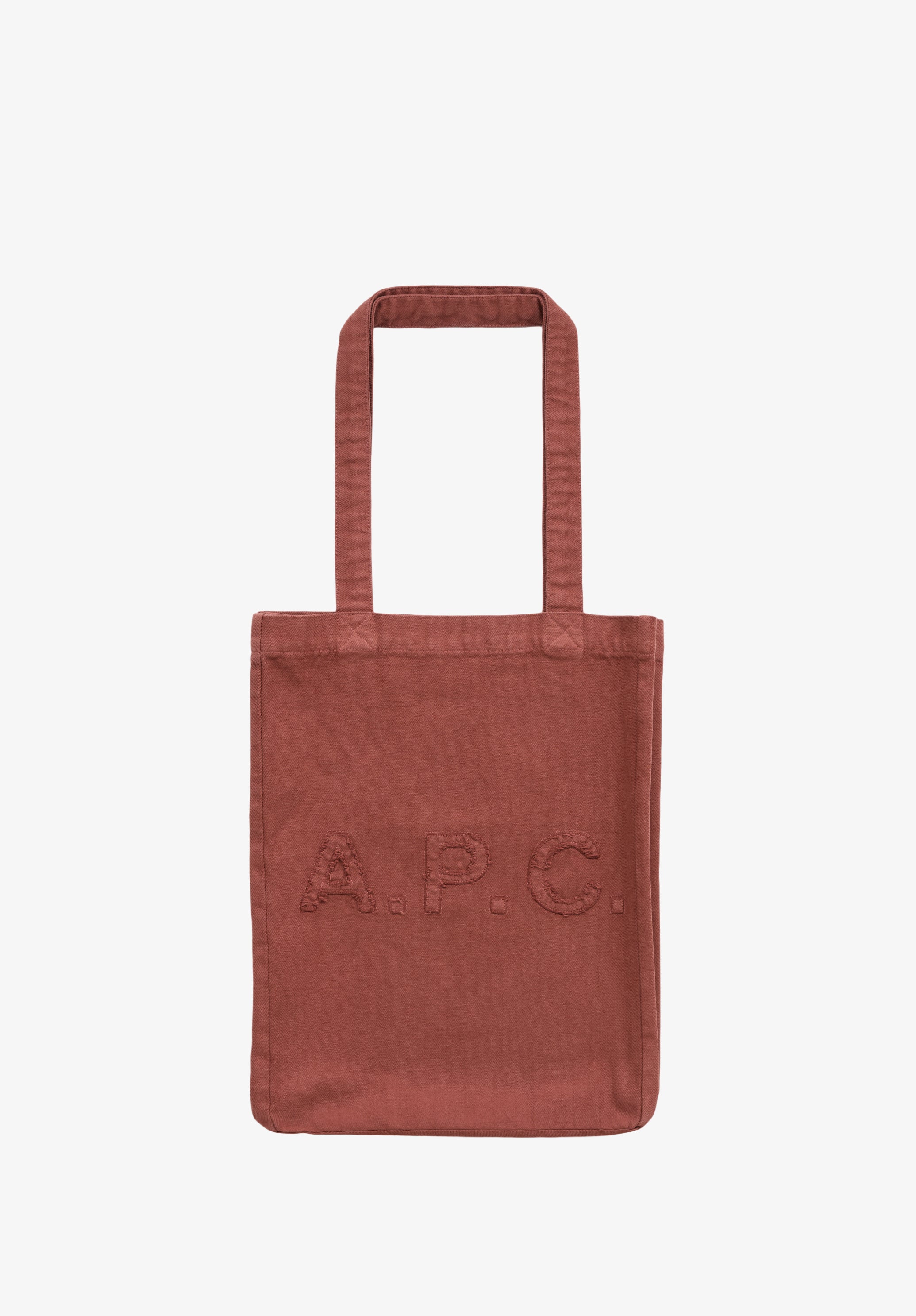 A.P.C. Lou Tragetasche Baumwolle 30x37 Rouge