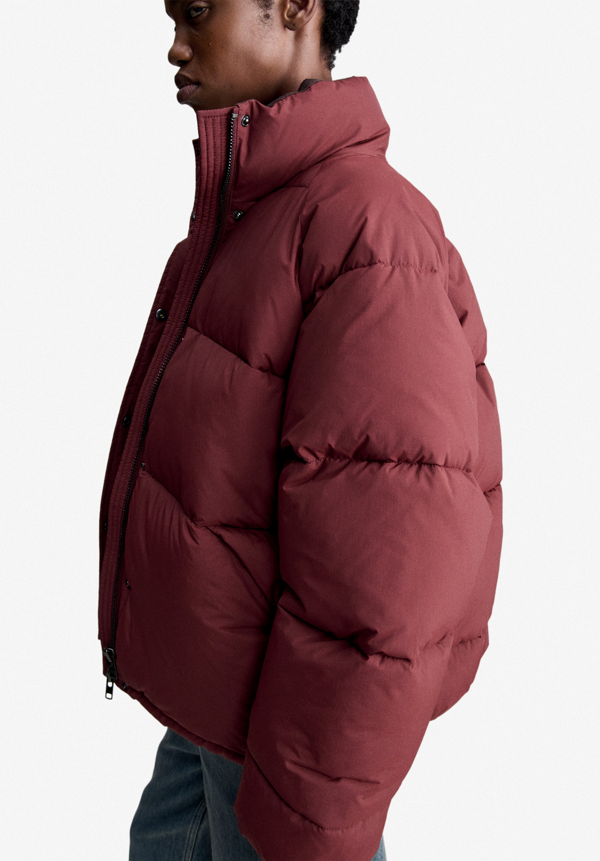 A.P.C. Daunenjacke Bordeaux 38 Wasserabweisend