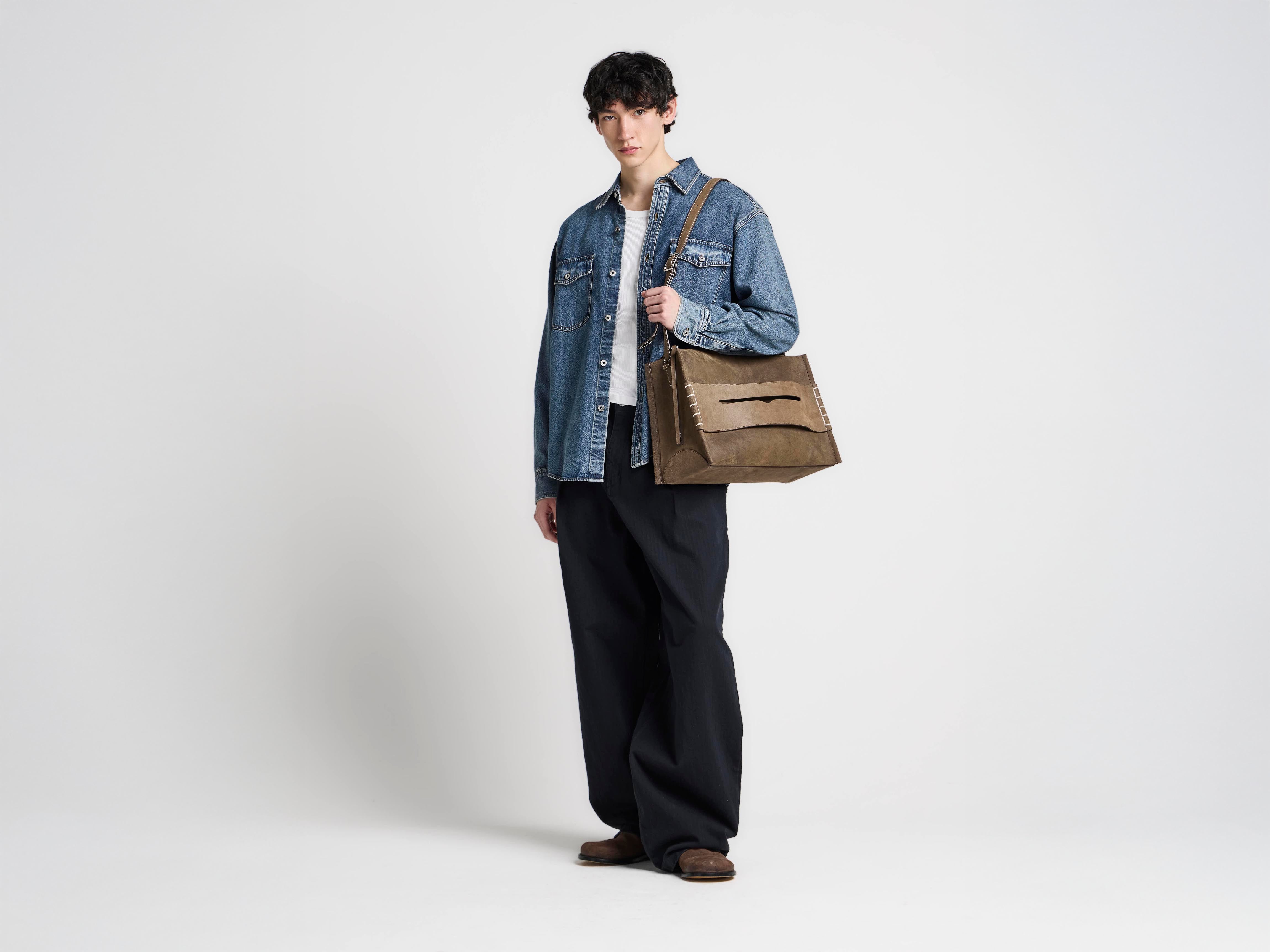 J.W.Anderson Denim Overshirt Mid Blue Jeanshemd Herren
