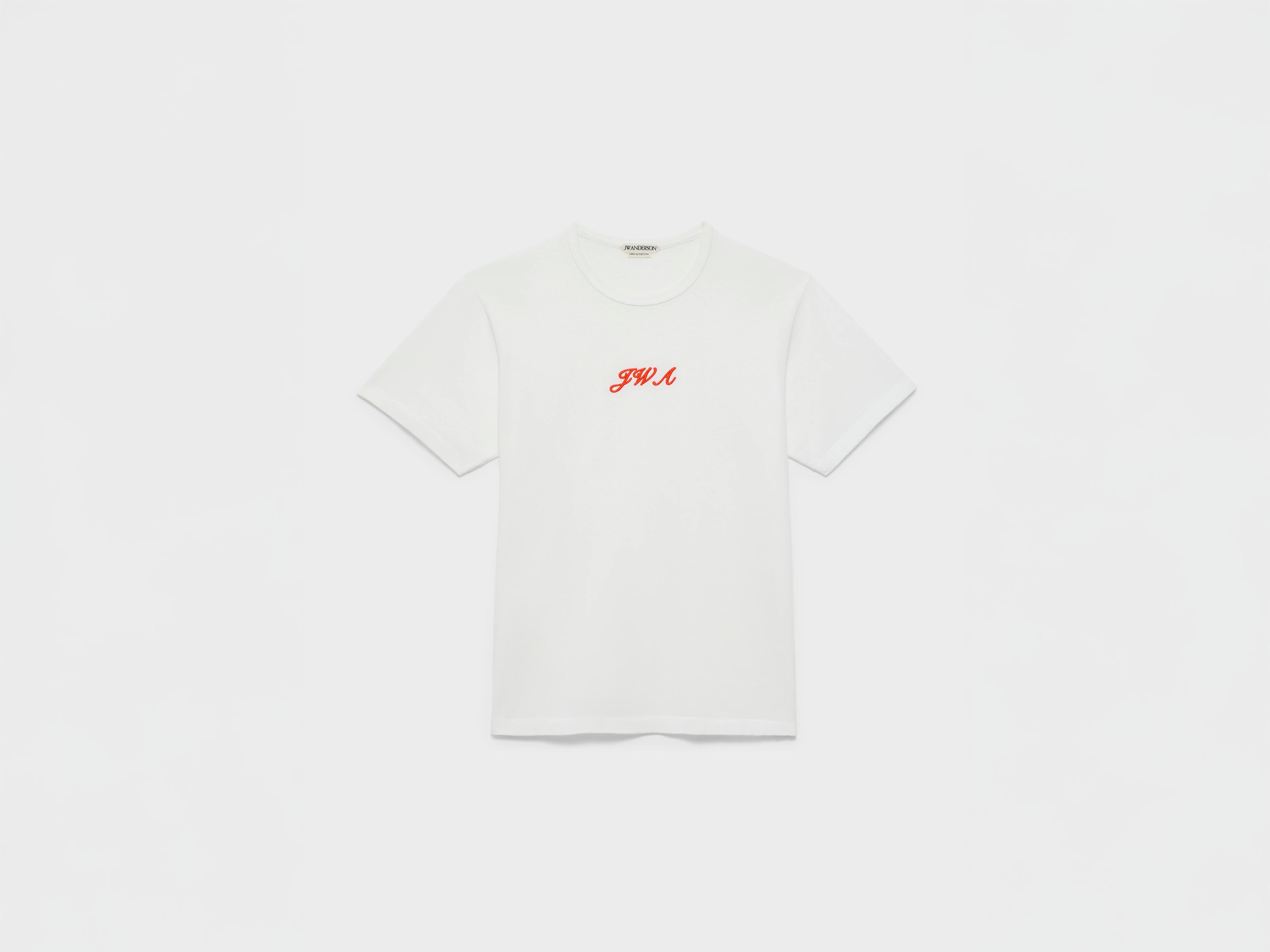 J.W. Anderson JWA Script T-Shirt Damen Weiß Baumwolle