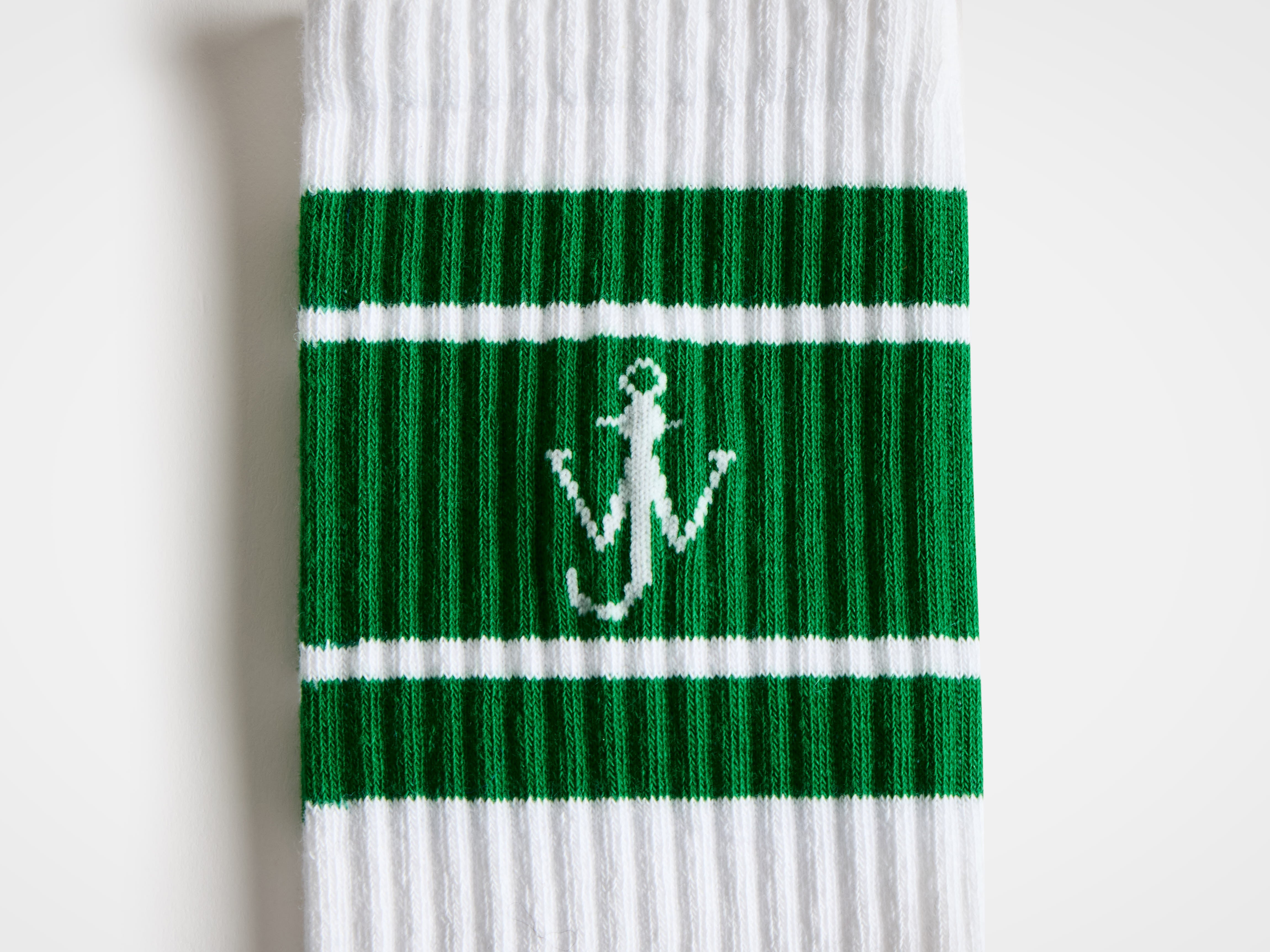 J.W.Anderson Sport Socken Weiß Grün Baumwolle