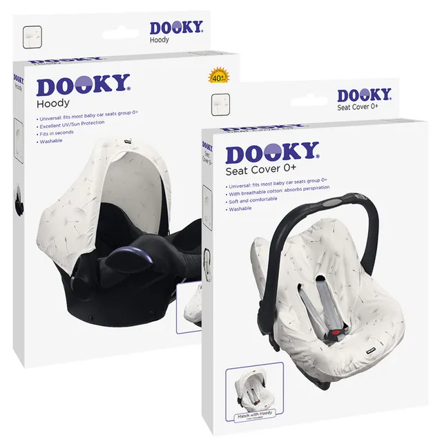 Dooky Hoody Combi Pack Sonnenschutz Babyschale Dandelion Weiß
