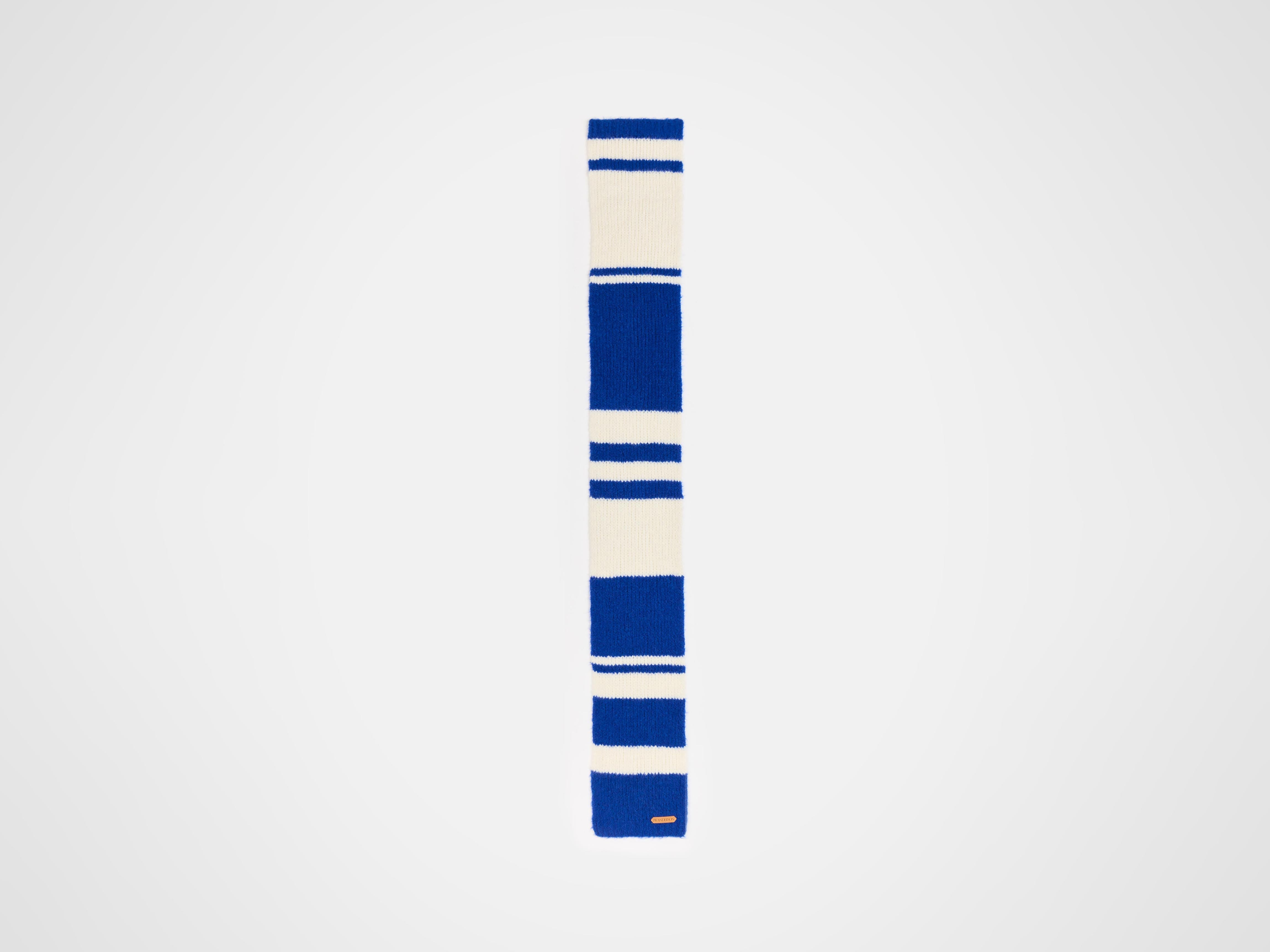 J.W.Anderson Striped Schal Royal Blue Alpaka