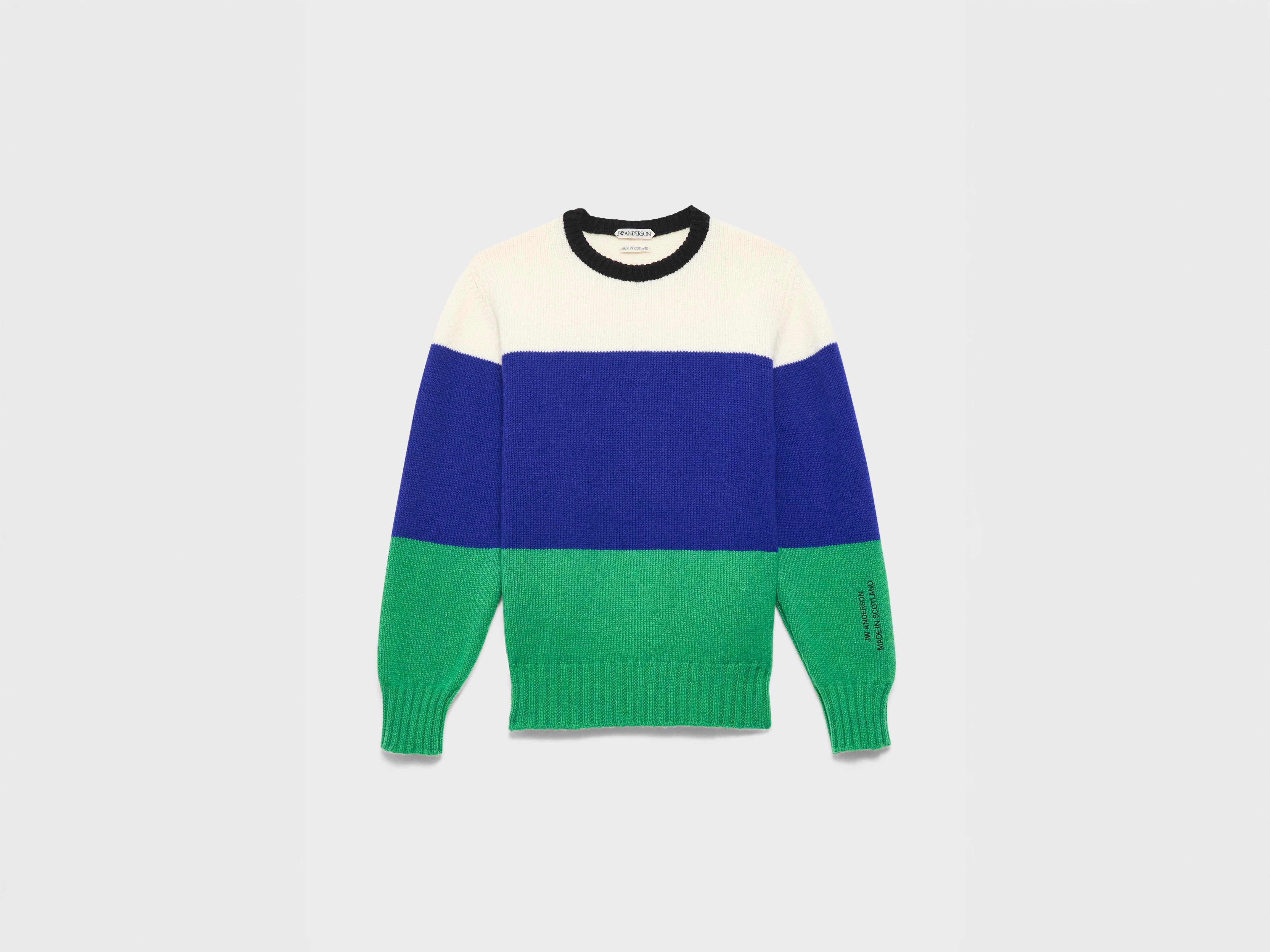 J.W.Anderson Knitted Stripe Jumper Pullover Damen Royal Blue M
