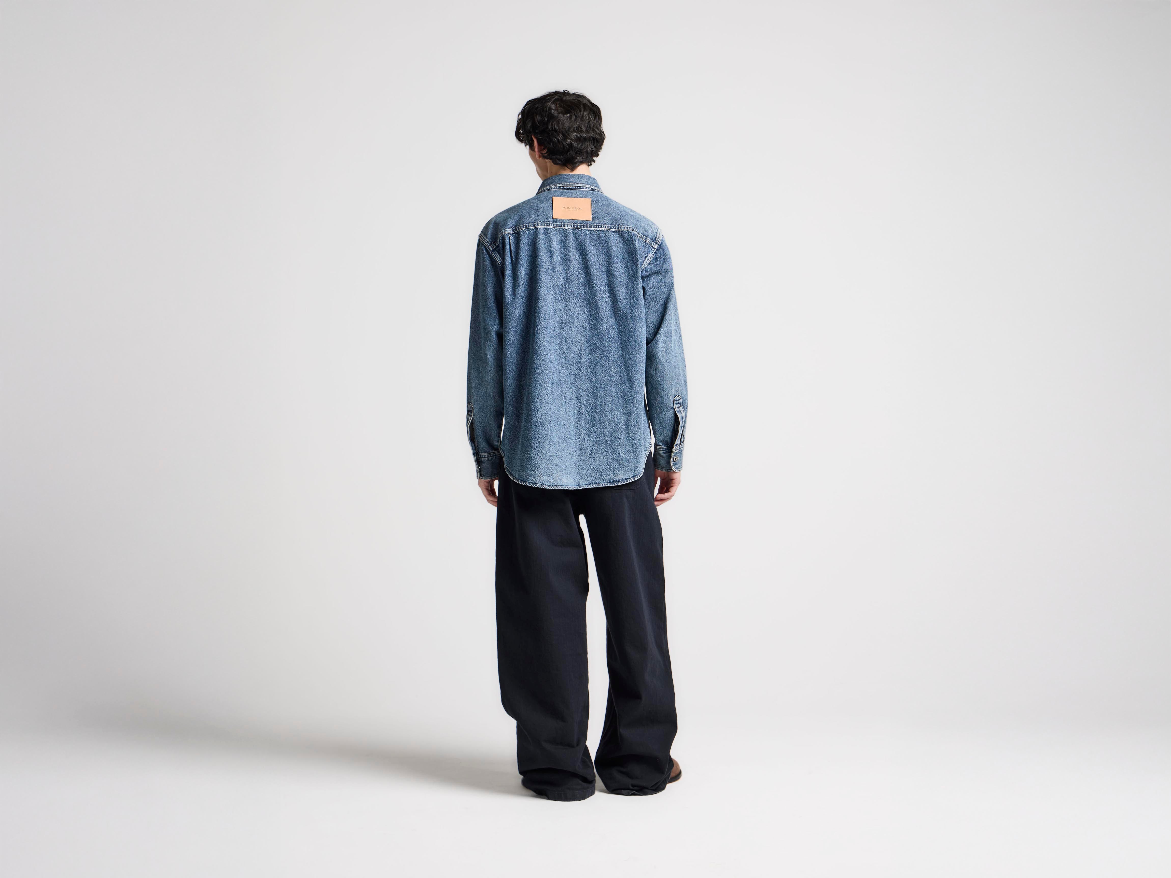 J.W.Anderson Denim Overshirt Mid Blue Jeanshemd Herren