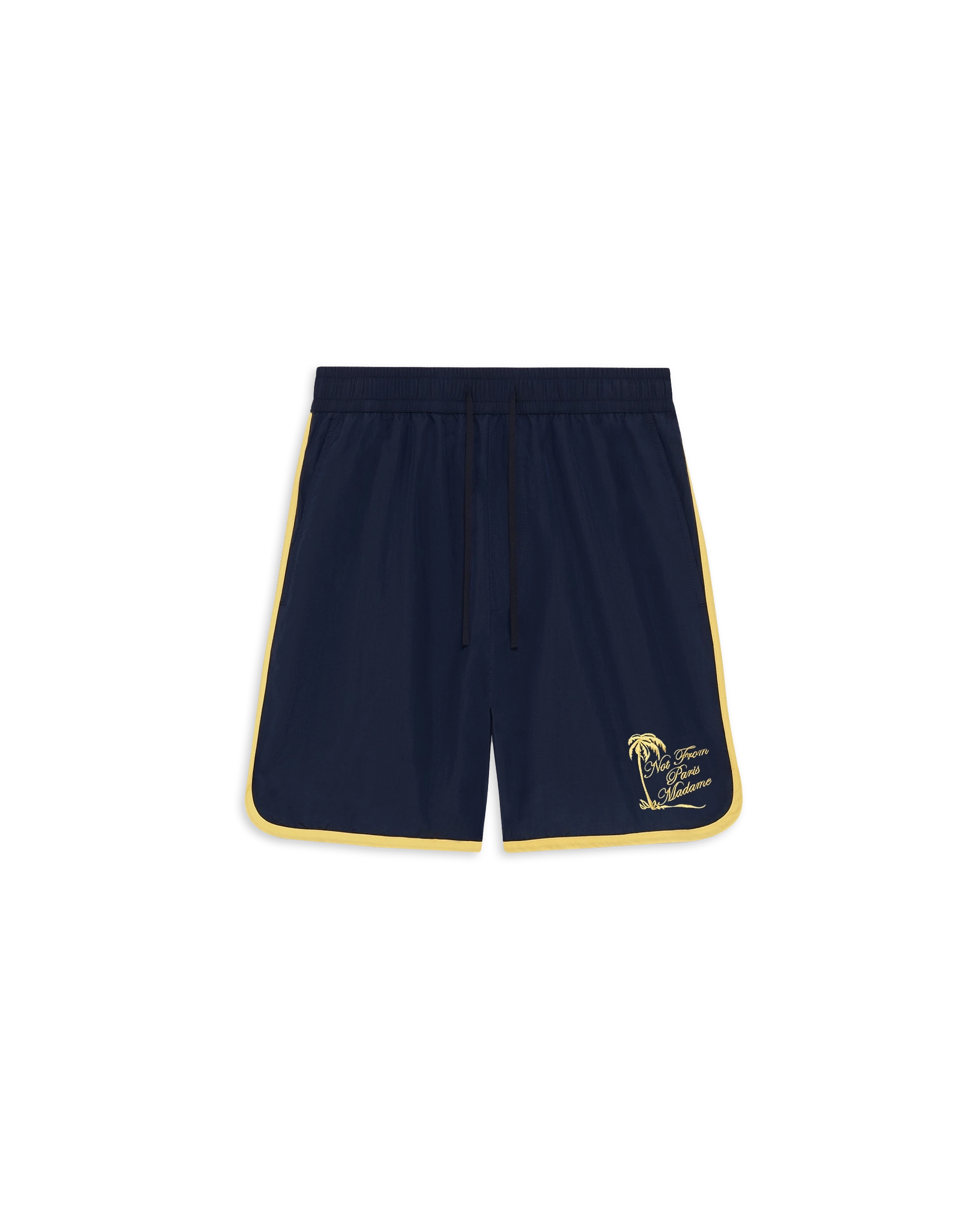 Drôle De Monsieur Plage Slogan Badeshorts Navy Polyamid