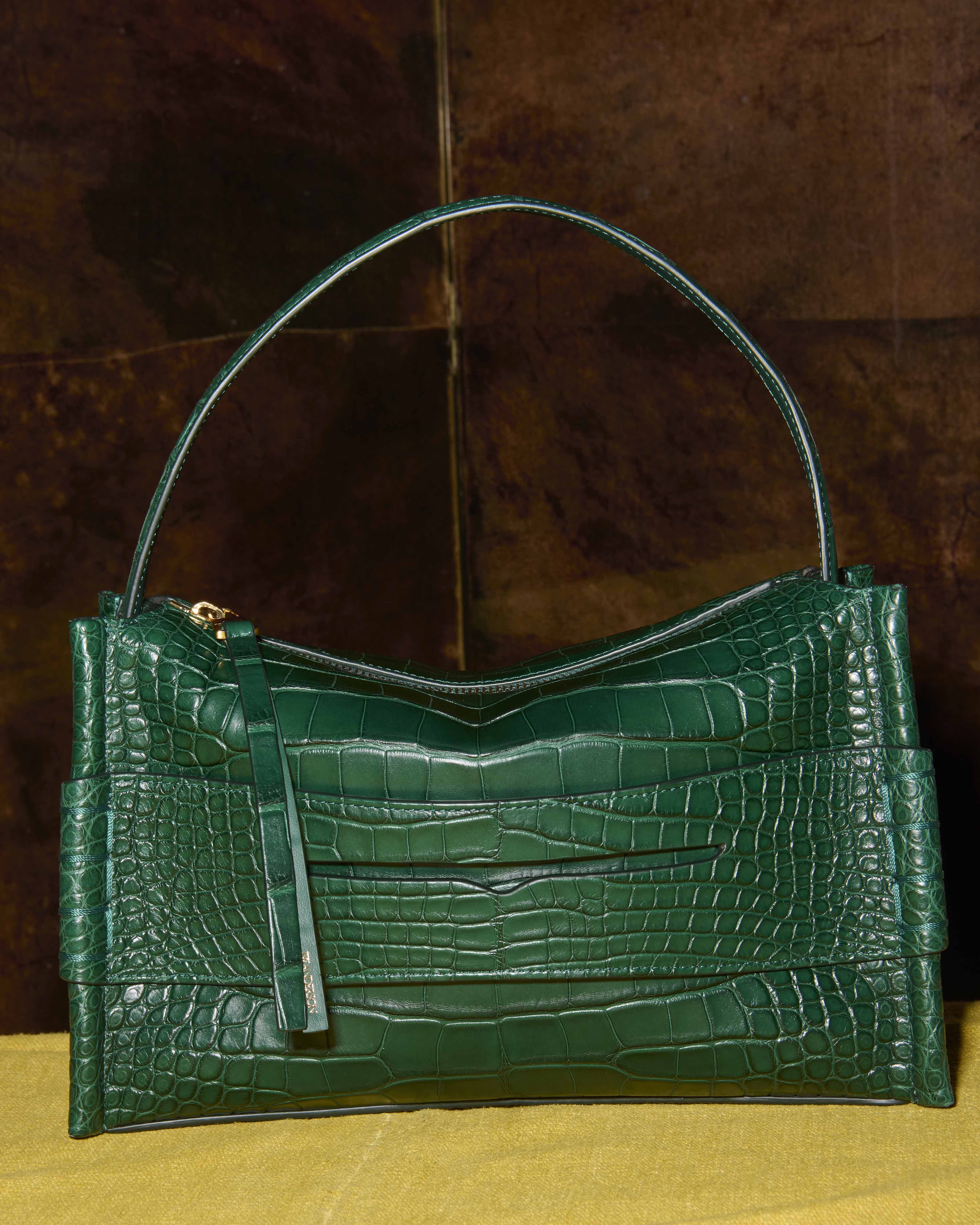 J.W.Anderson Bags Loafer Tasche Pinie Alligatorleder