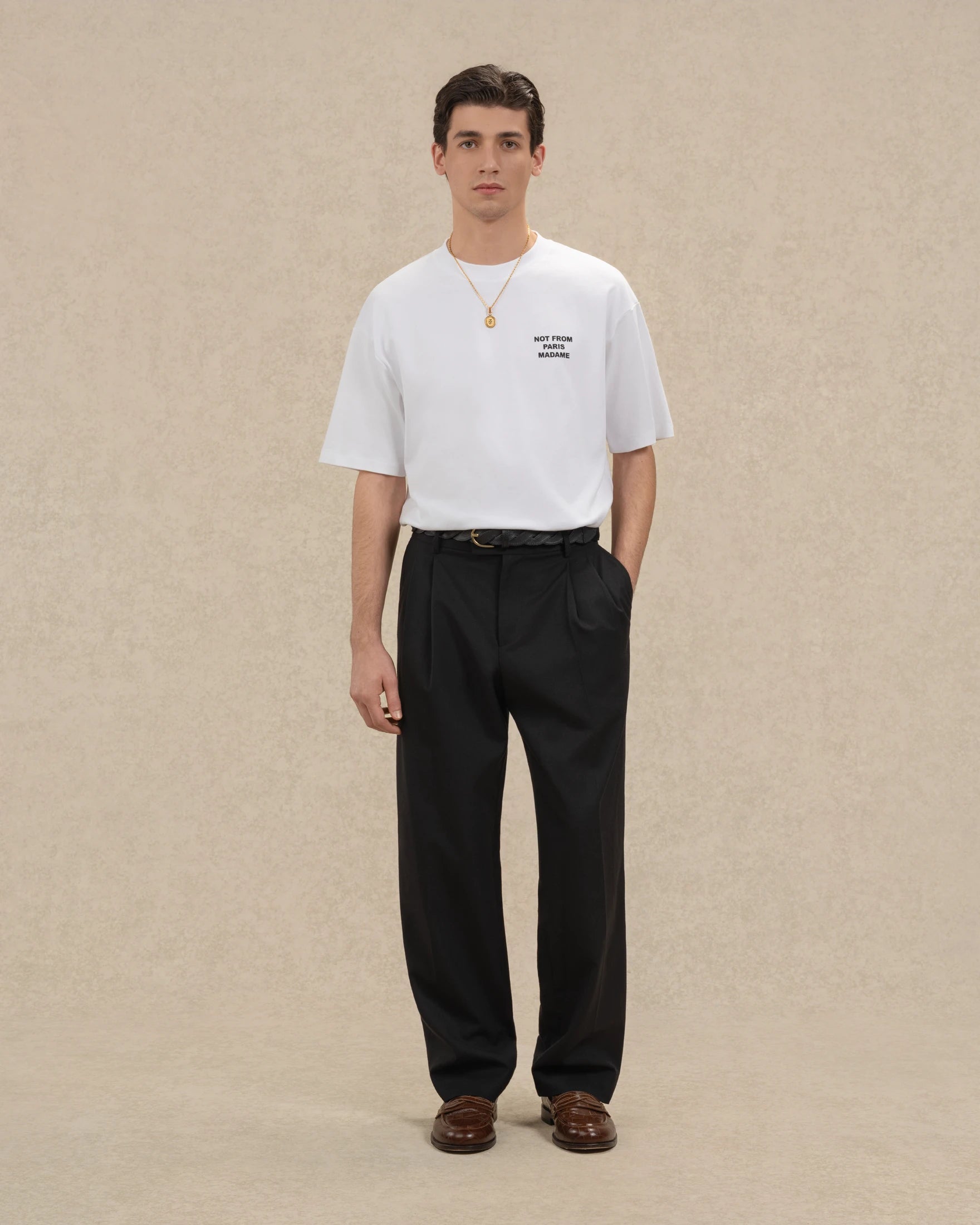 Drôle De Monsieur Le Pantalon Golfeur Hose Schwarz Wolle