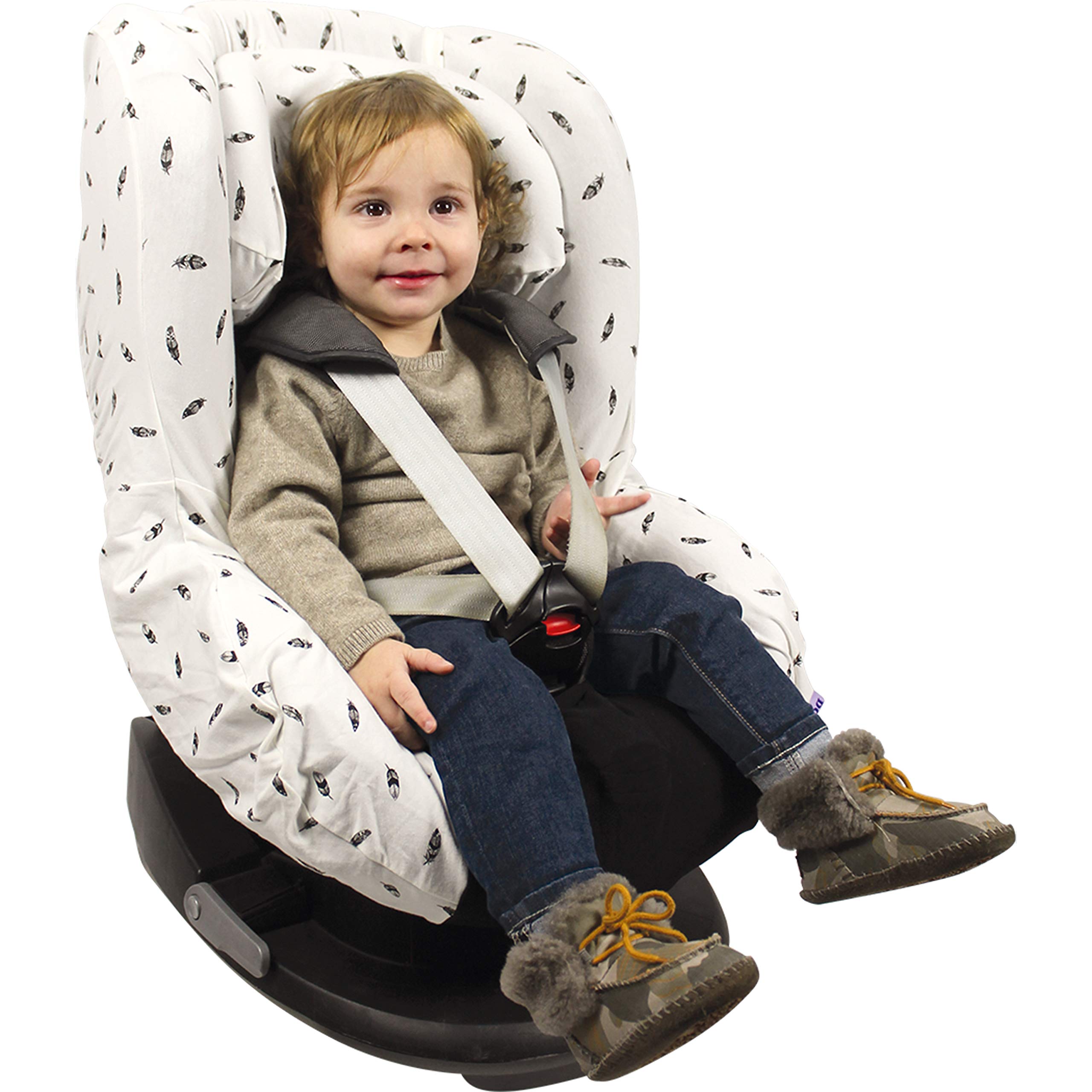 Dooky Seat Cover Group 1 Kindersitzbezug 9-18 kg Black Feather