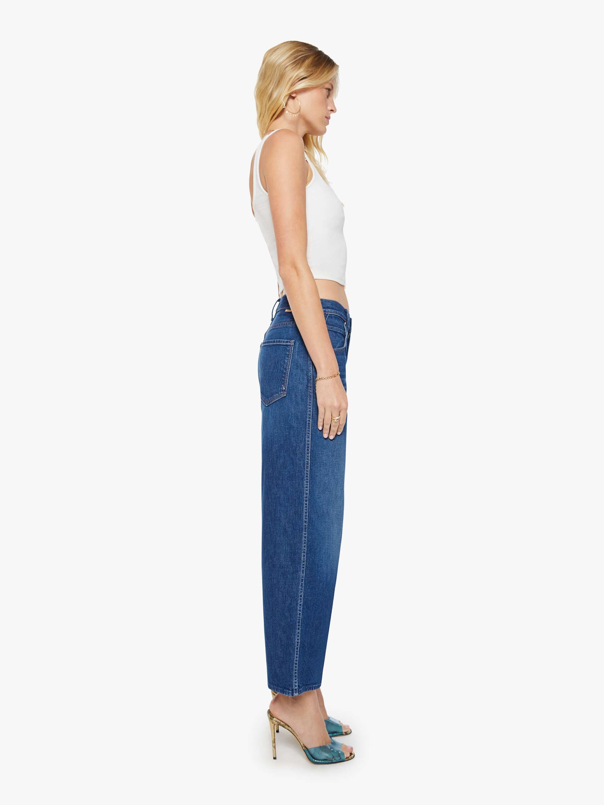Mother The Delinquent Ankle Jeans Made In The Shade Dunkelblau