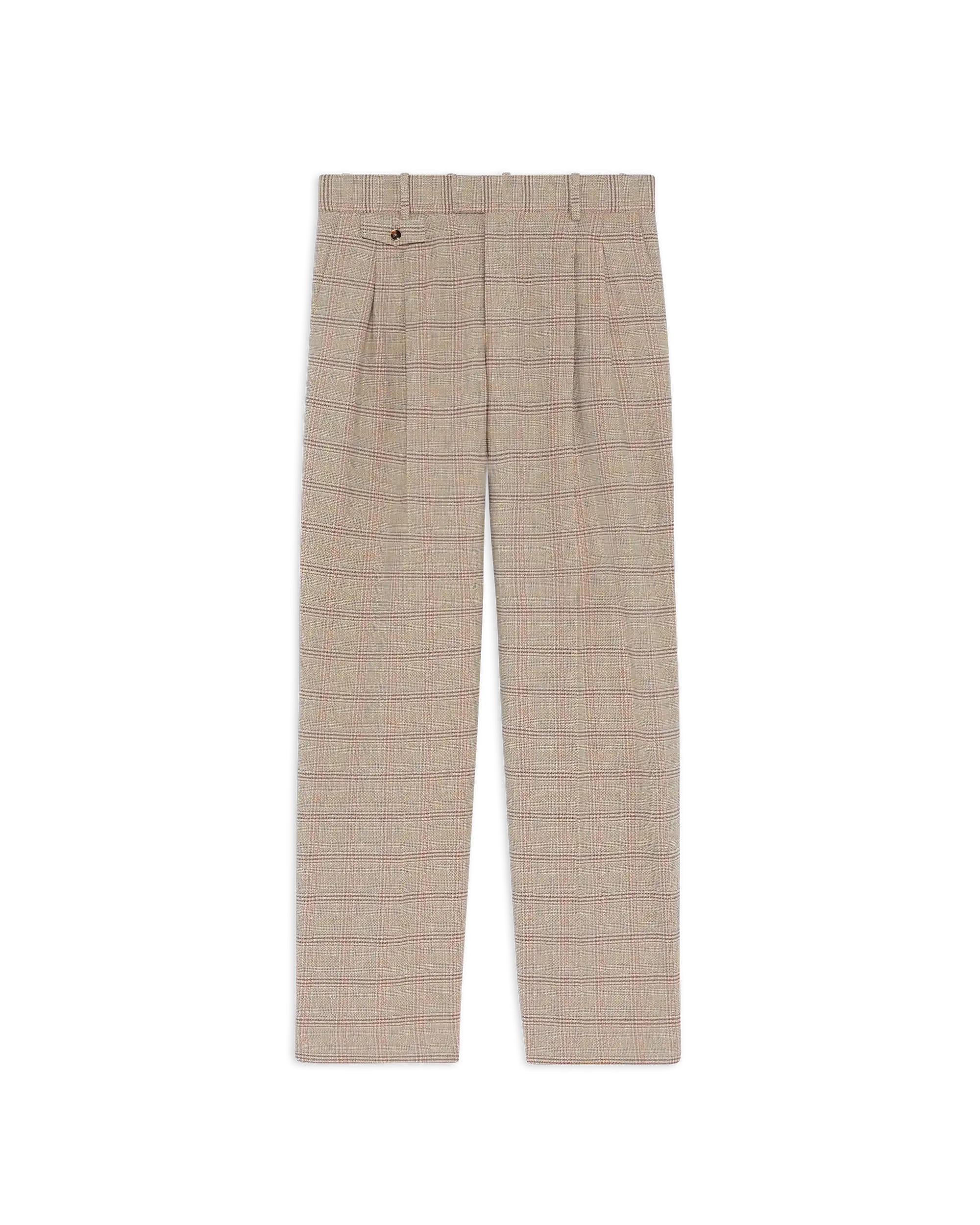 Drôle De Monsieur Pantalon Large à Carreaux Hose Dunkelbeige Kariert